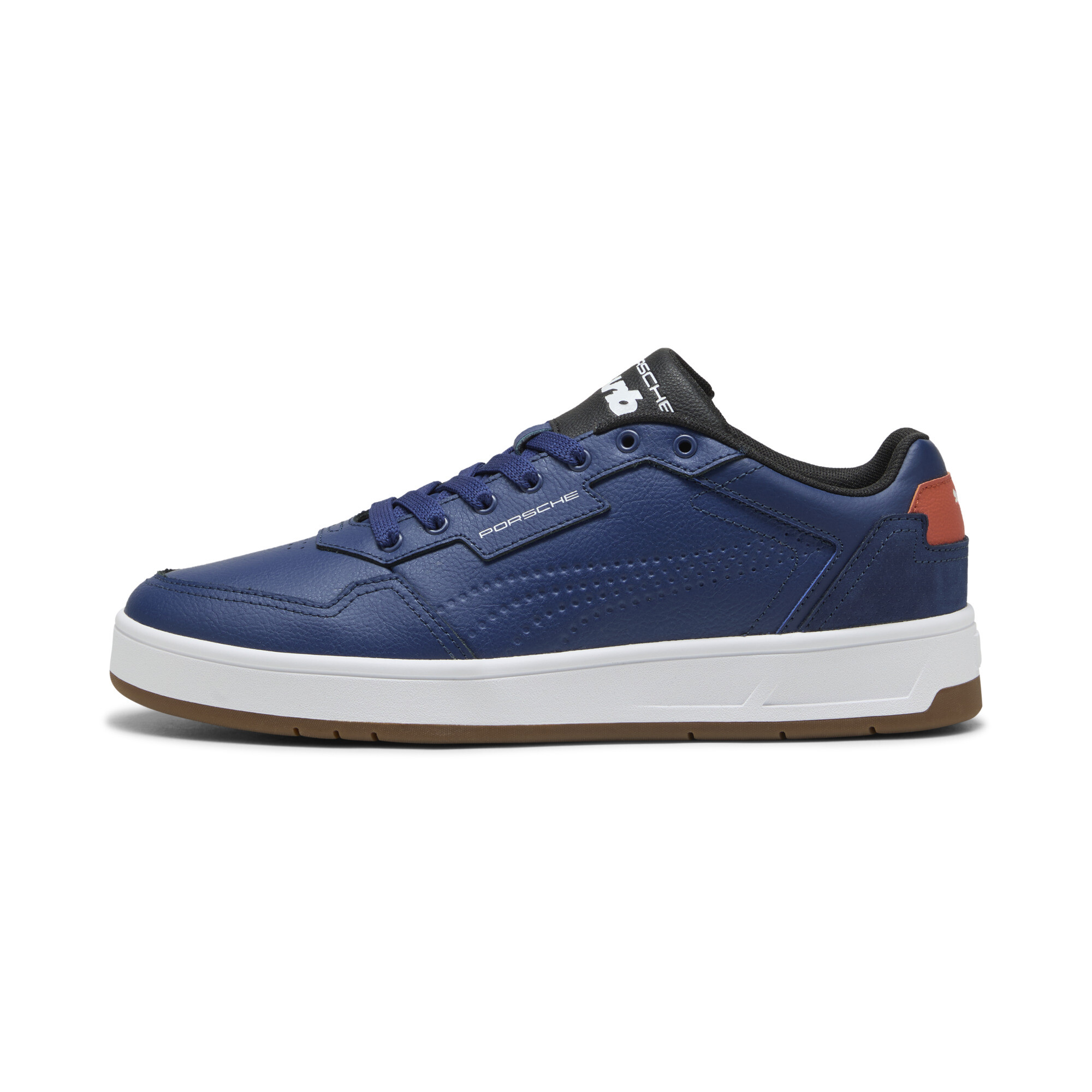 PUMA Porsche Legacy Court Classic Lux uniseks sneakers, Blauw, Maat 44,5 thumbnail 6