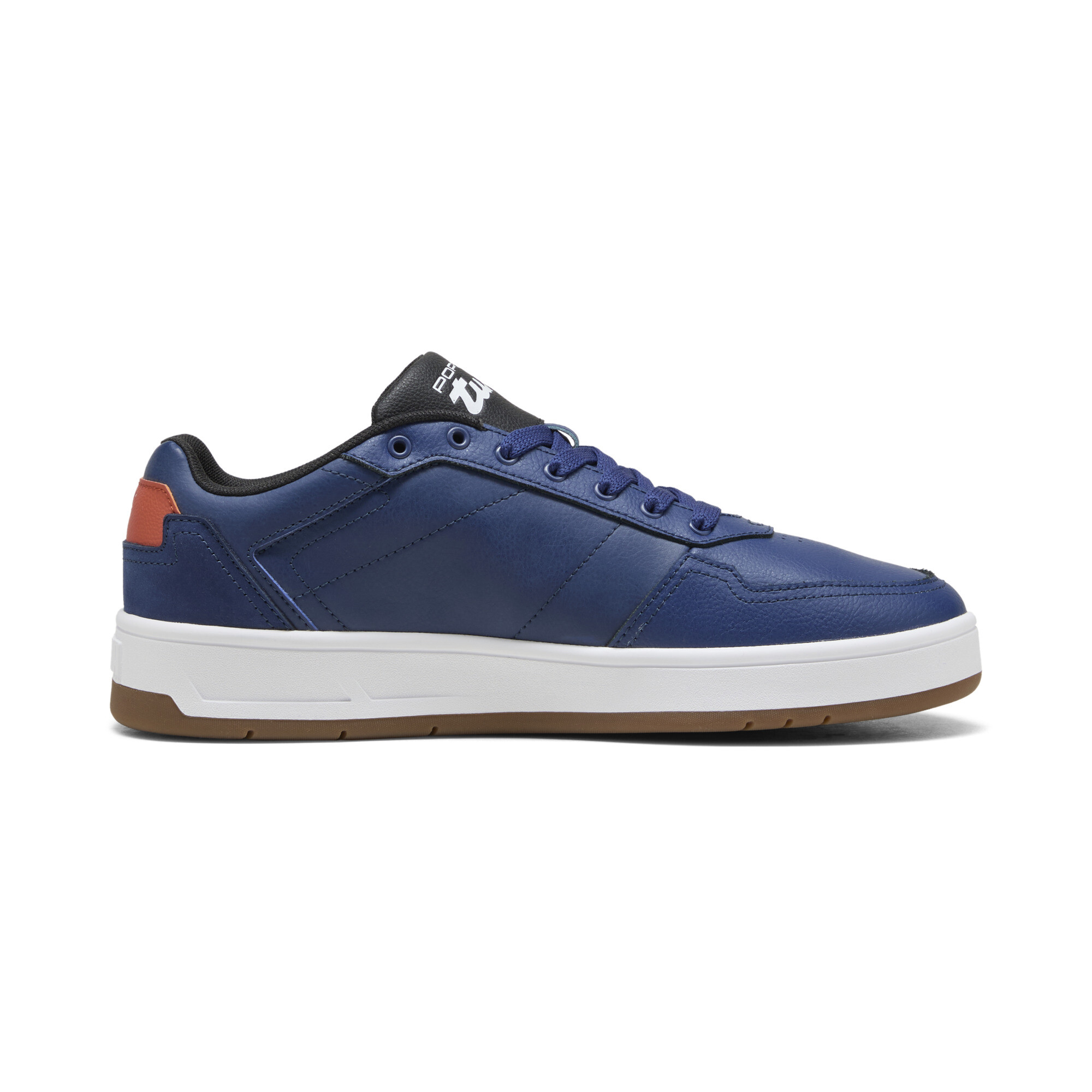 PUMA Porsche Legacy Court Classic Lux uniseks sneakers, Blauw, Maat 44,5 thumbnail 4