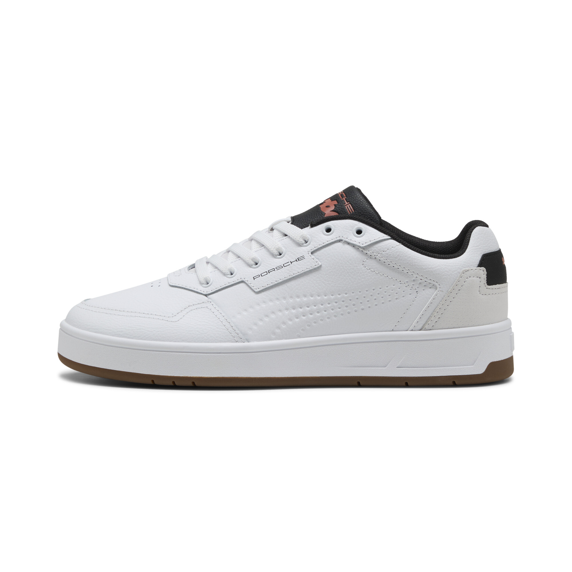 PUMA Porsche Legacy Court Classic Lux uniseks sneakers, Wit, Maat 40 thumbnail 6