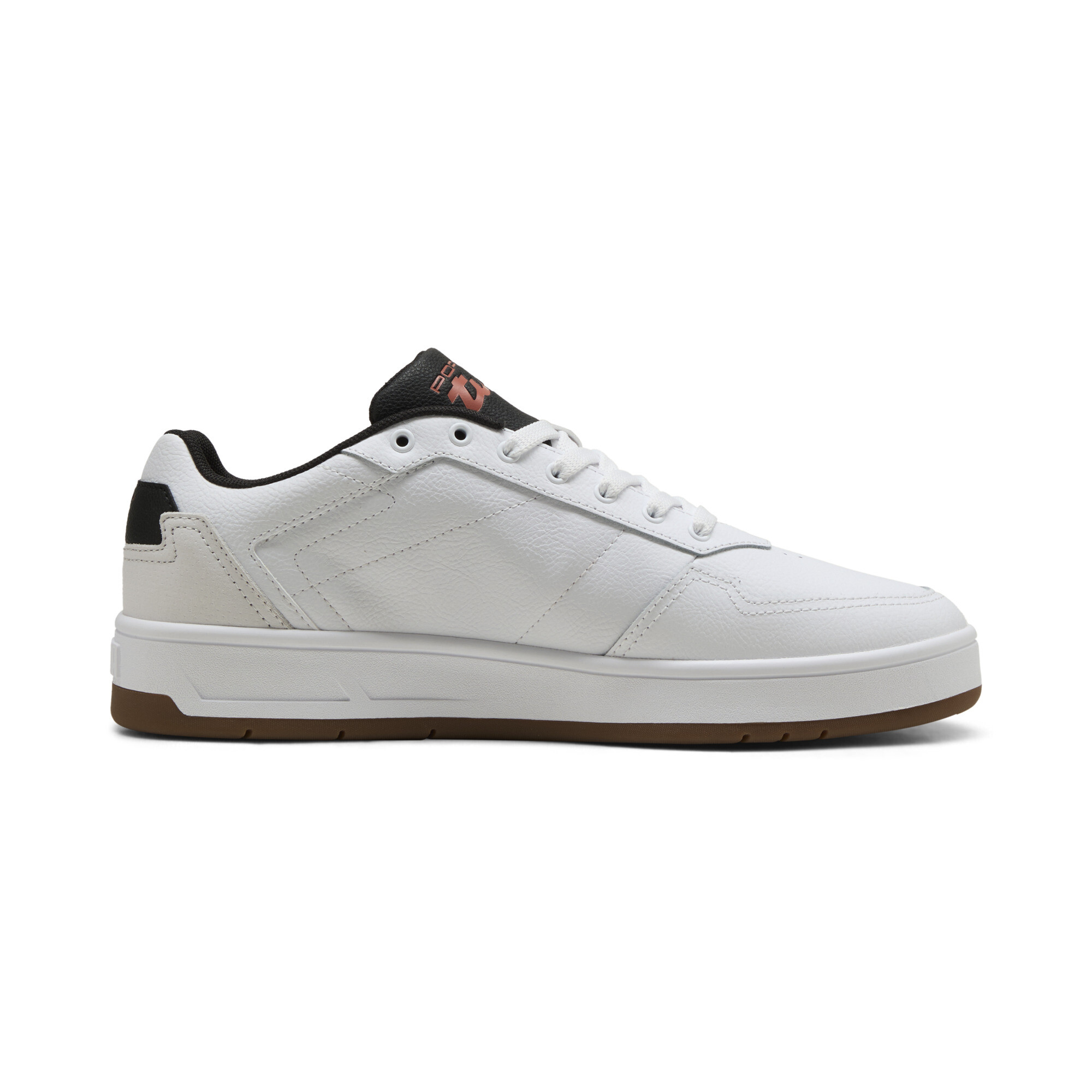 PUMA Porsche Legacy Court Classic Lux uniseks sneakers, Wit, Maat 40 thumbnail 4