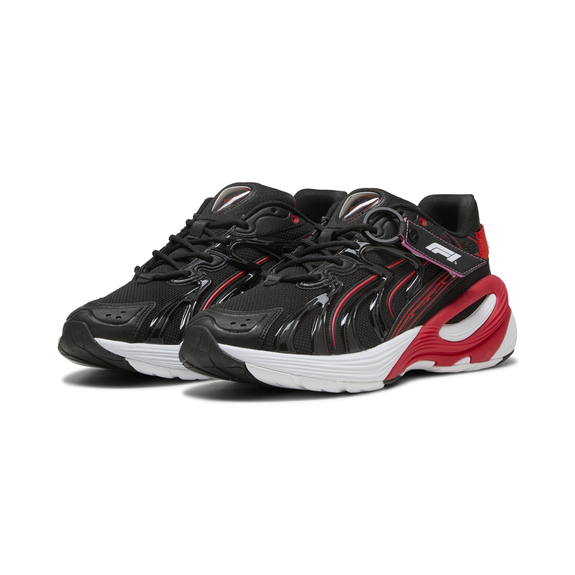 PUMA F1Â® Inverse uniseks sneakers, Zwart/Rood, Maat 38