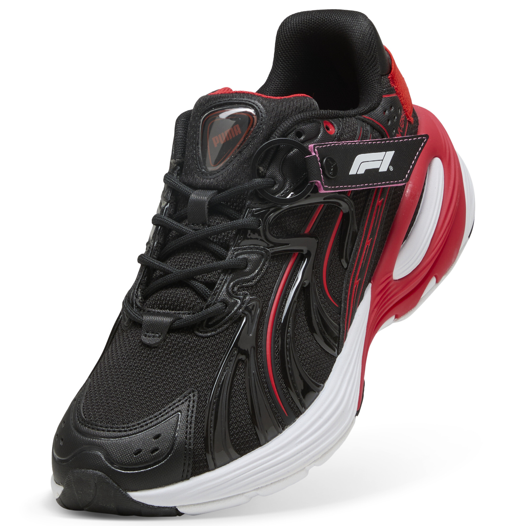 PUMA F1Â® Inverse uniseks sneakers, Zwart/Rood, Maat 38 thumbnail 2