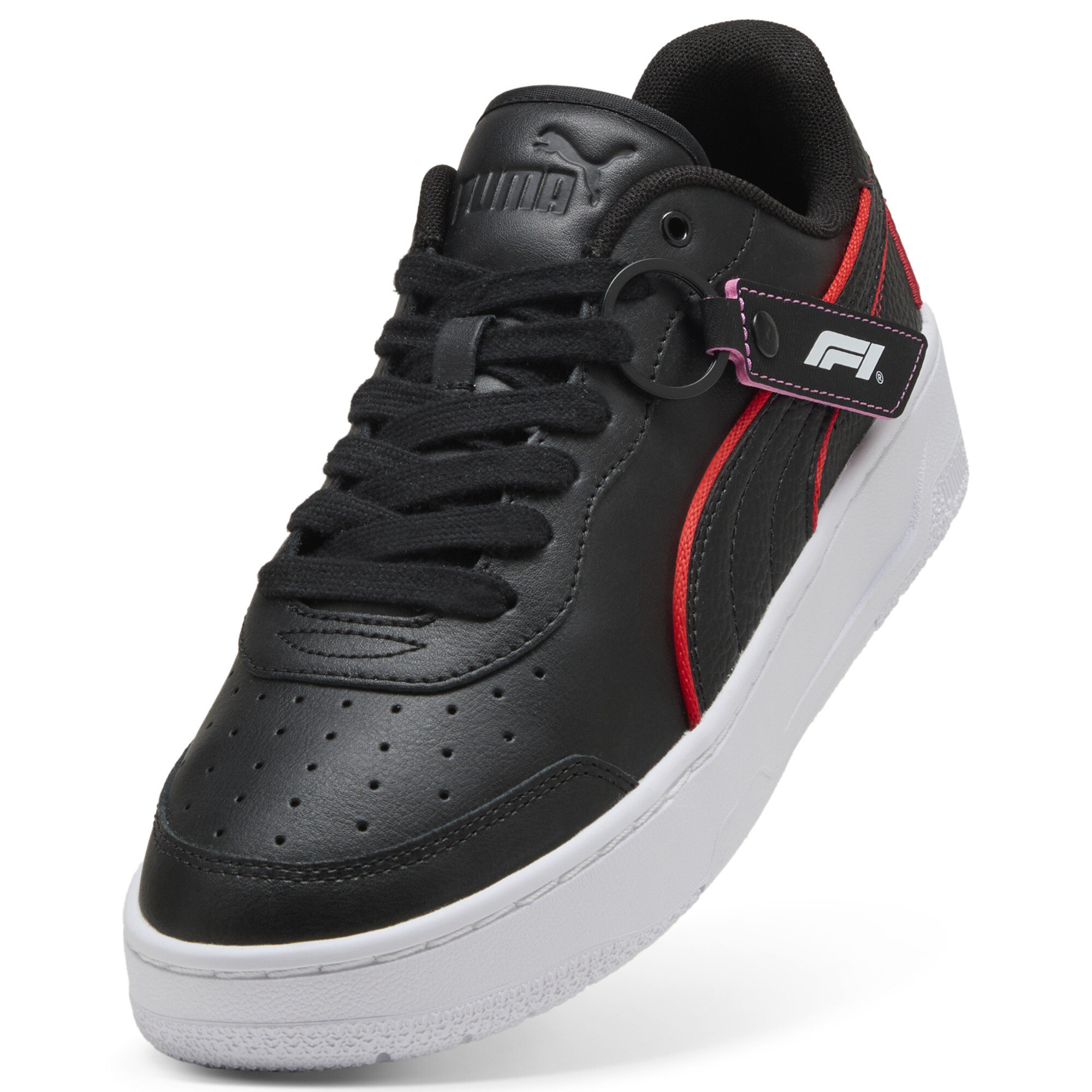 PUMA F1® California Match uniseks sneakers, Zwart/Rood, Maat 37 thumbnail 2