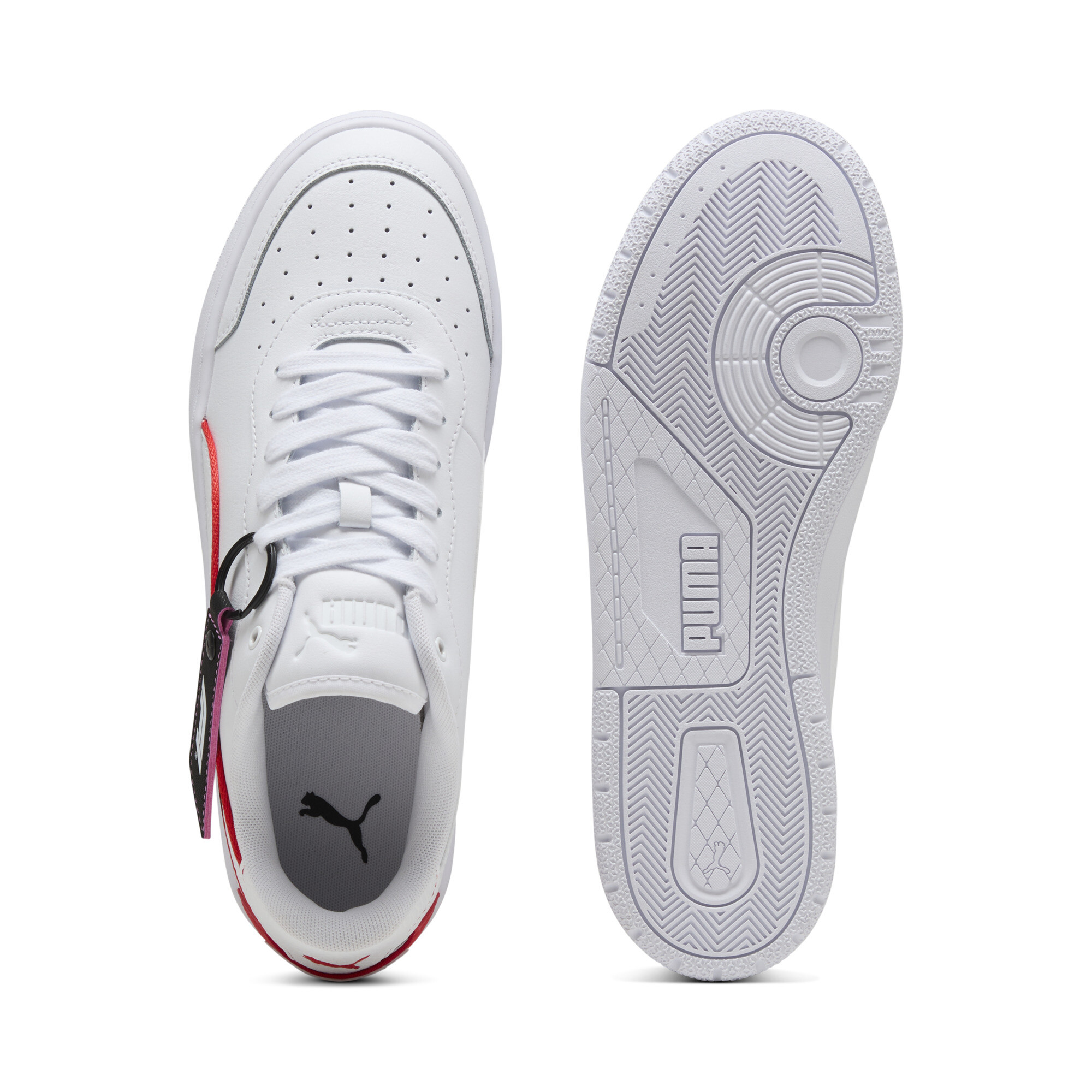 PUMA F1® California Match uniseks sneakers, Rood/Wit, Maat 39 thumbnail 4