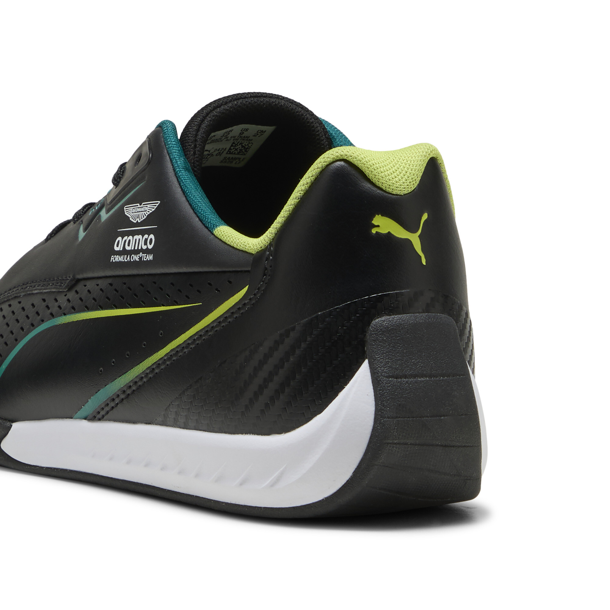 PUMA x ASTON MARTIN ARAMCO F1Â® TEAM Drift Cat 11 uniseks sneakers, Groen/Zwart, Maat 45 thumbnail 5