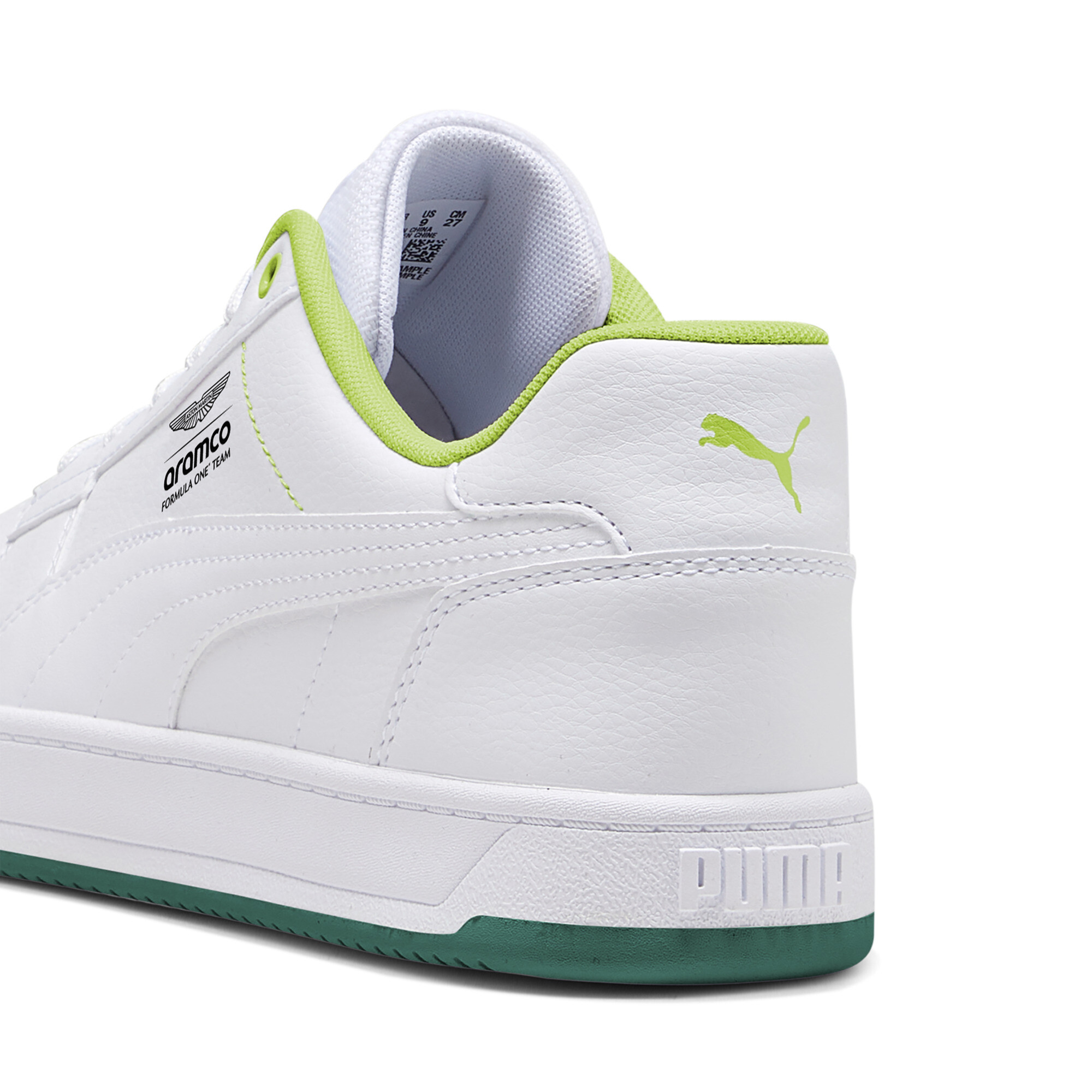PUMA x ASTON MARTIN ARAMCO F1Â® TEAM Caven 2.0 uniseks sneakers, Groen/Wit, Maat 45 thumbnail 5