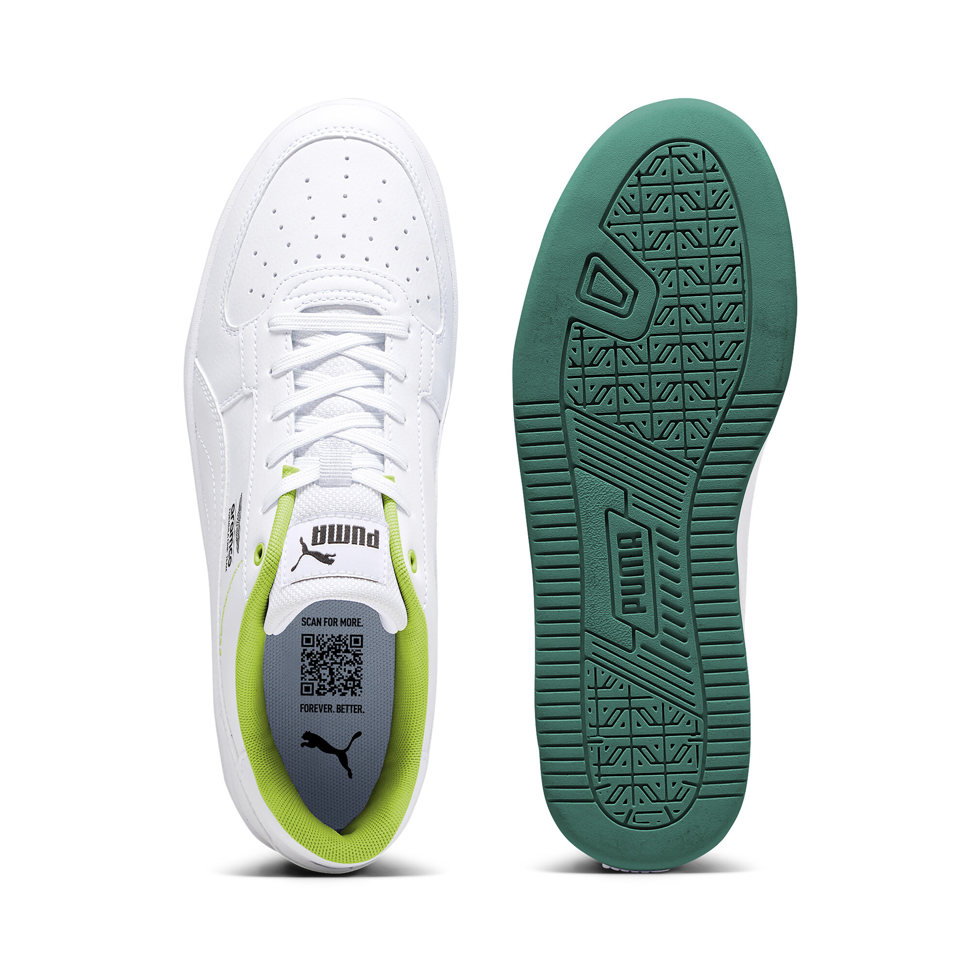 PUMA x ASTON MARTIN ARAMCO F1Â® TEAM Caven 2.0 uniseks sneakers, Groen/Wit, Maat 45 thumbnail 4