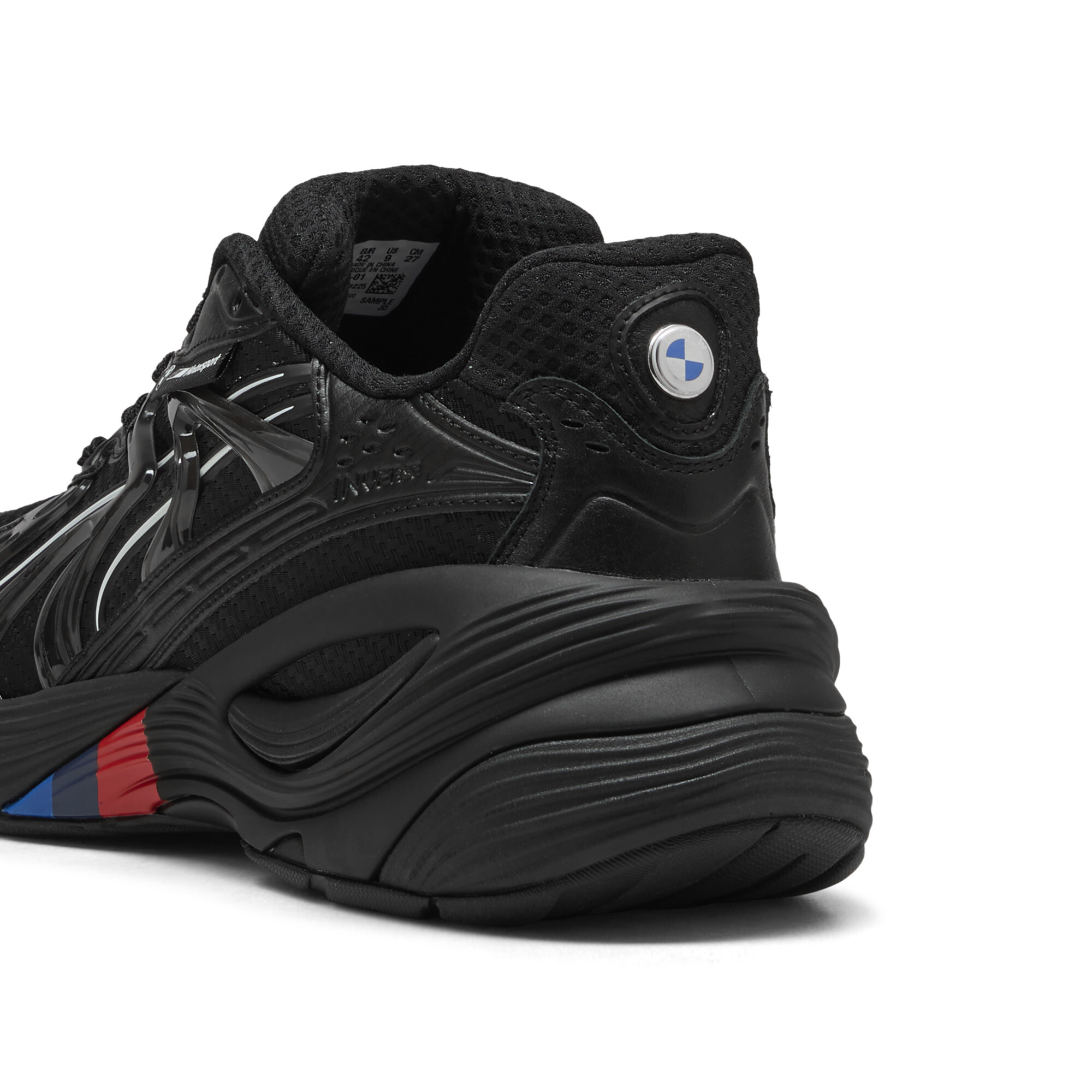 PUMA BMW M MOTORSPORT Inverse uniseks sneakers, Zwart/Wit, Maat 43 thumbnail 5