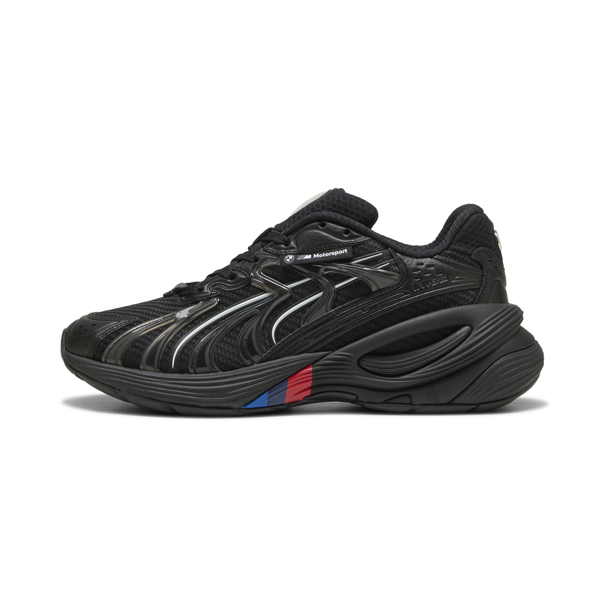 PUMA BMW M MOTORSPORT Inverse uniseks sneakers, Zwart/Wit, Maat 43