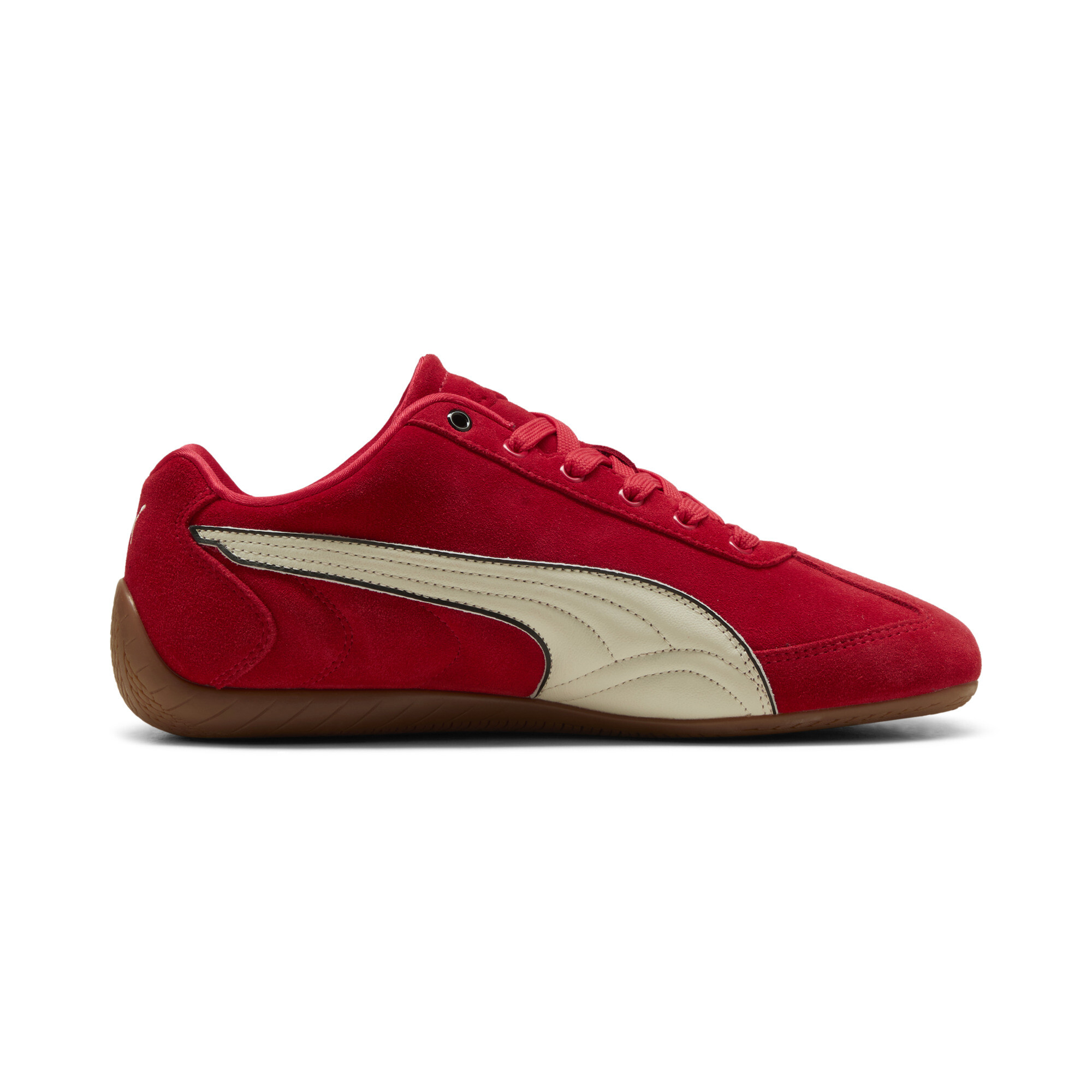 PUMA Scuderia Ferrari Speedcat uniseks sneakers, Grijs/Rood, Maat 38,5 thumbnail 3