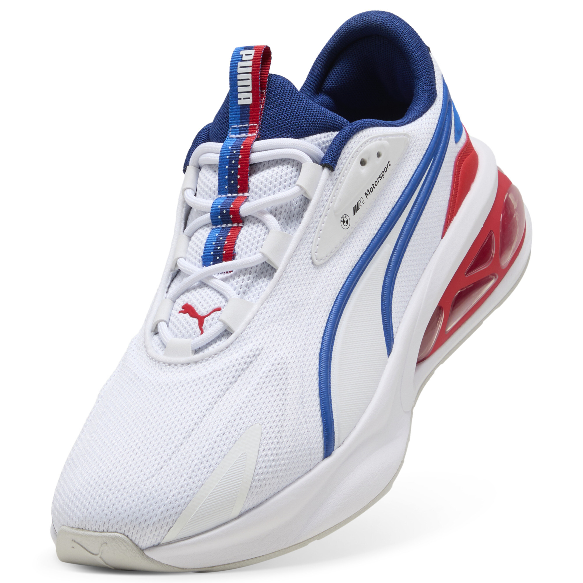 PUMA BMW M Motorsport Solar uniseks sneakers, Rood/Wit, Maat 44 thumbnail 2