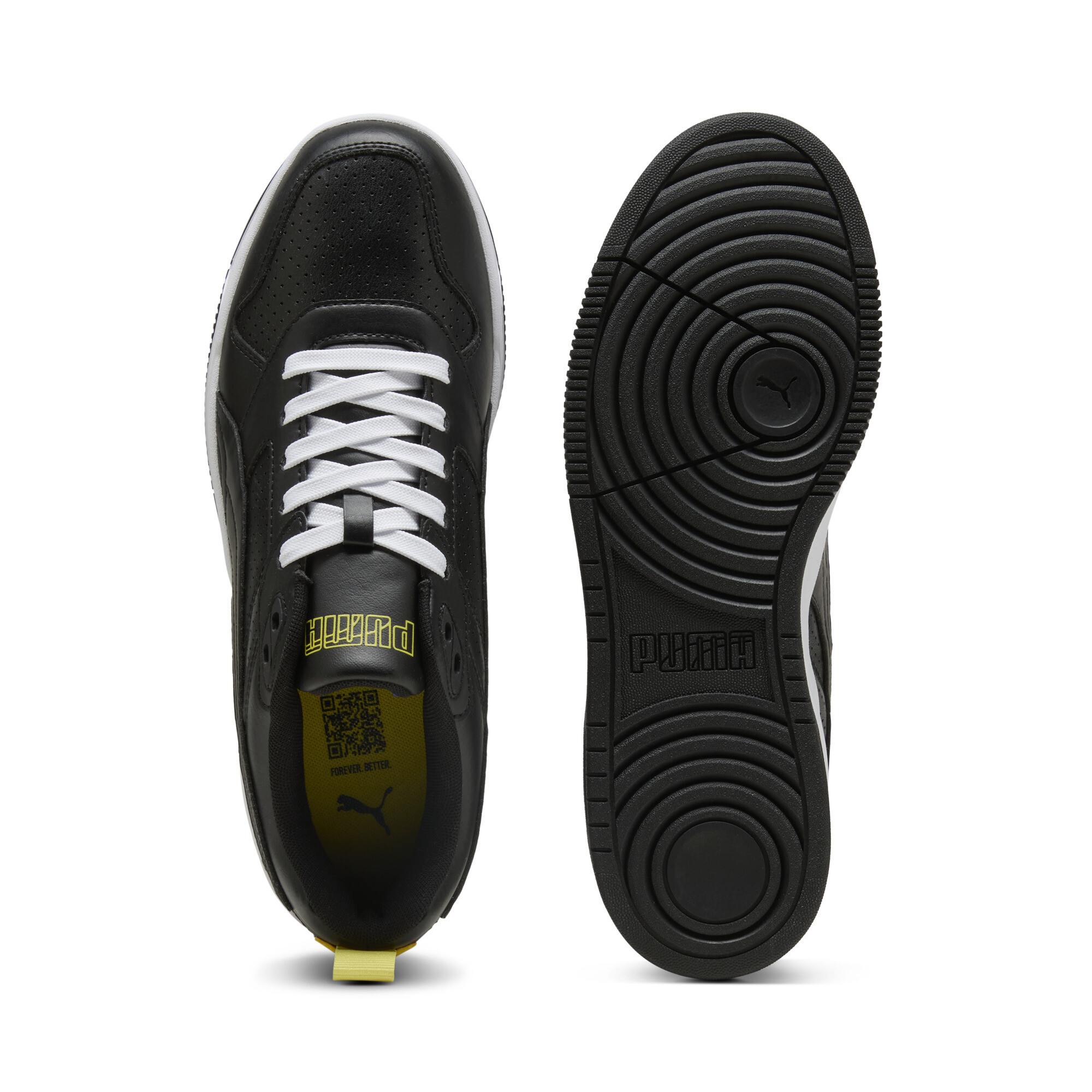 PUMA Scuderia Ferrari RBD Drive uniseks sneakers, Zwart/Geel, Maat 41 thumbnail 4