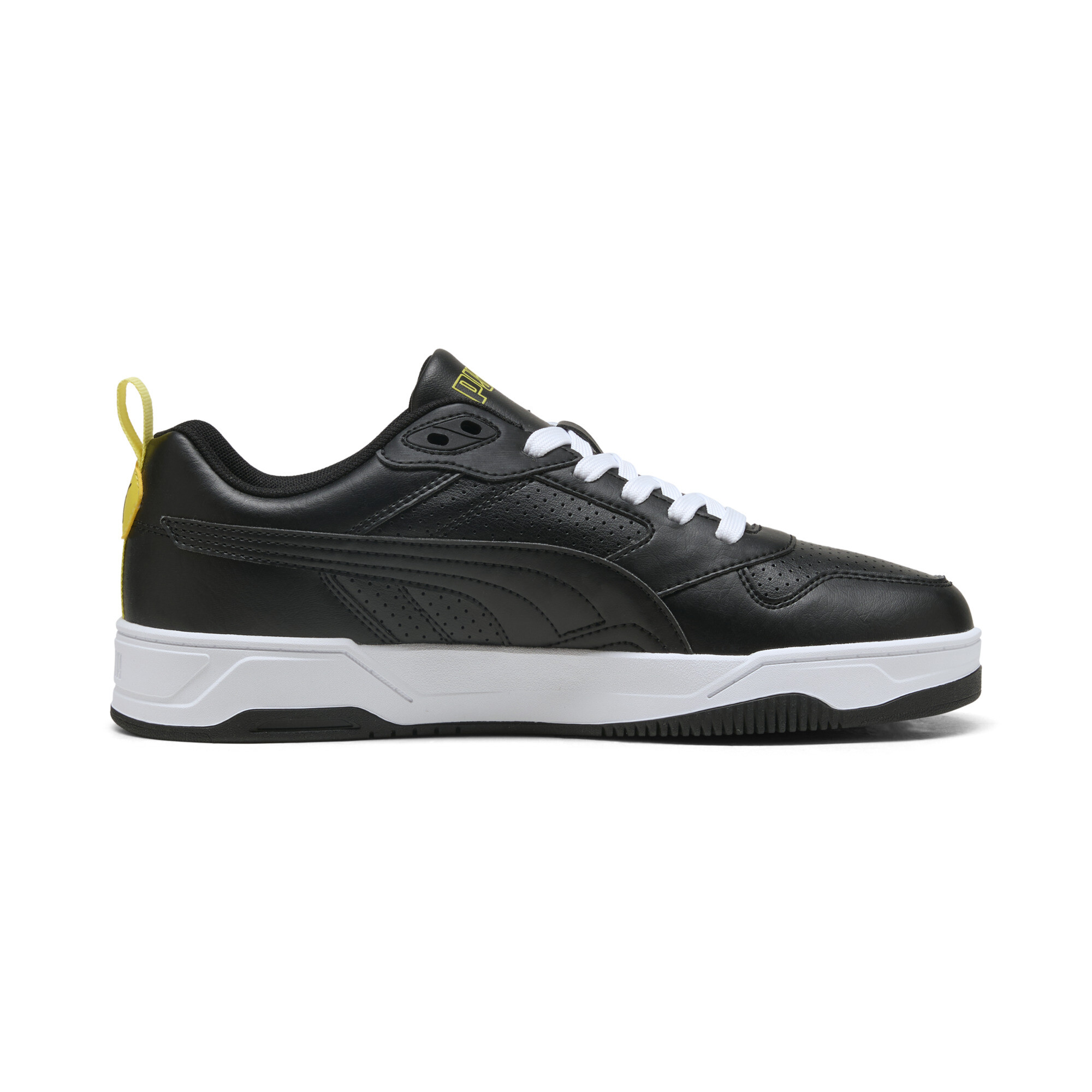 PUMA Scuderia Ferrari RBD Drive uniseks sneakers, Zwart/Geel, Maat 41 thumbnail 3