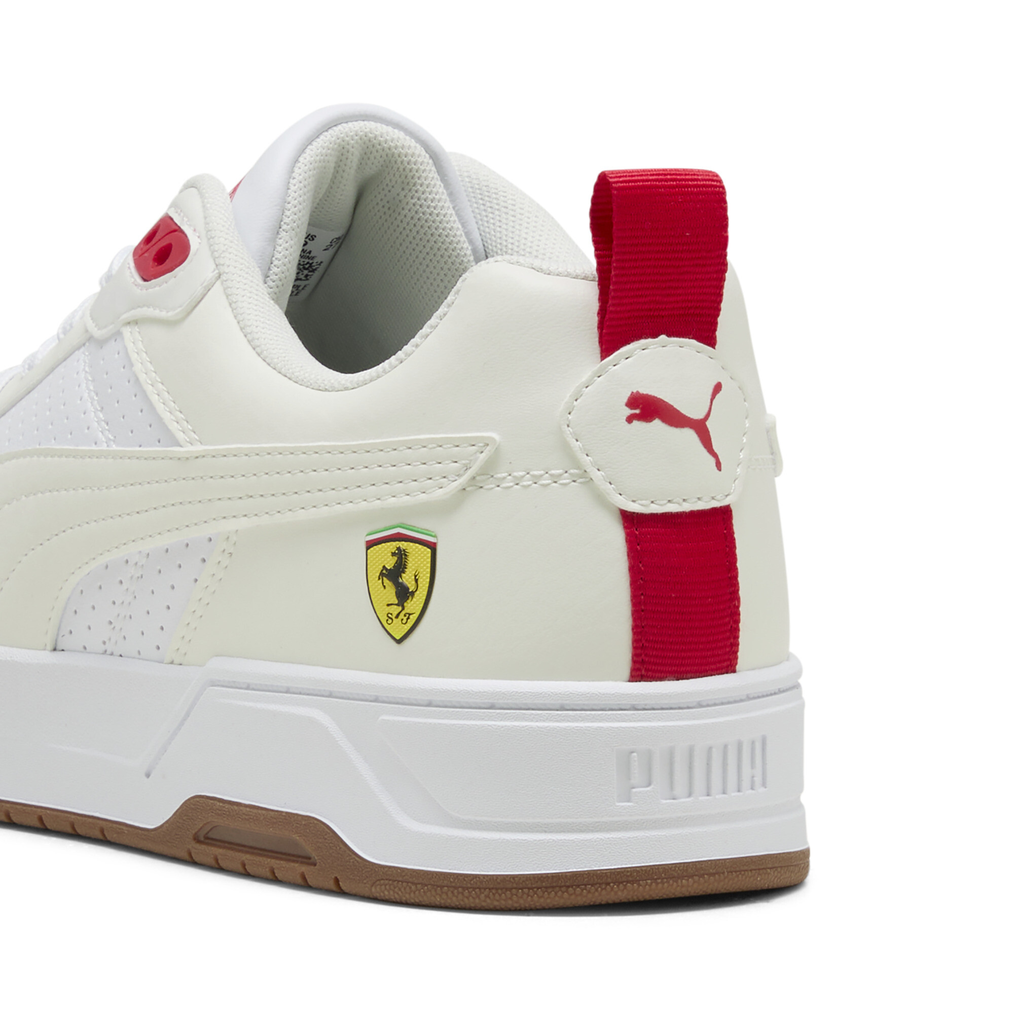 PUMA Scuderia Ferrari RBD Drive uniseks sneakers, Wit, Maat 42 thumbnail 5