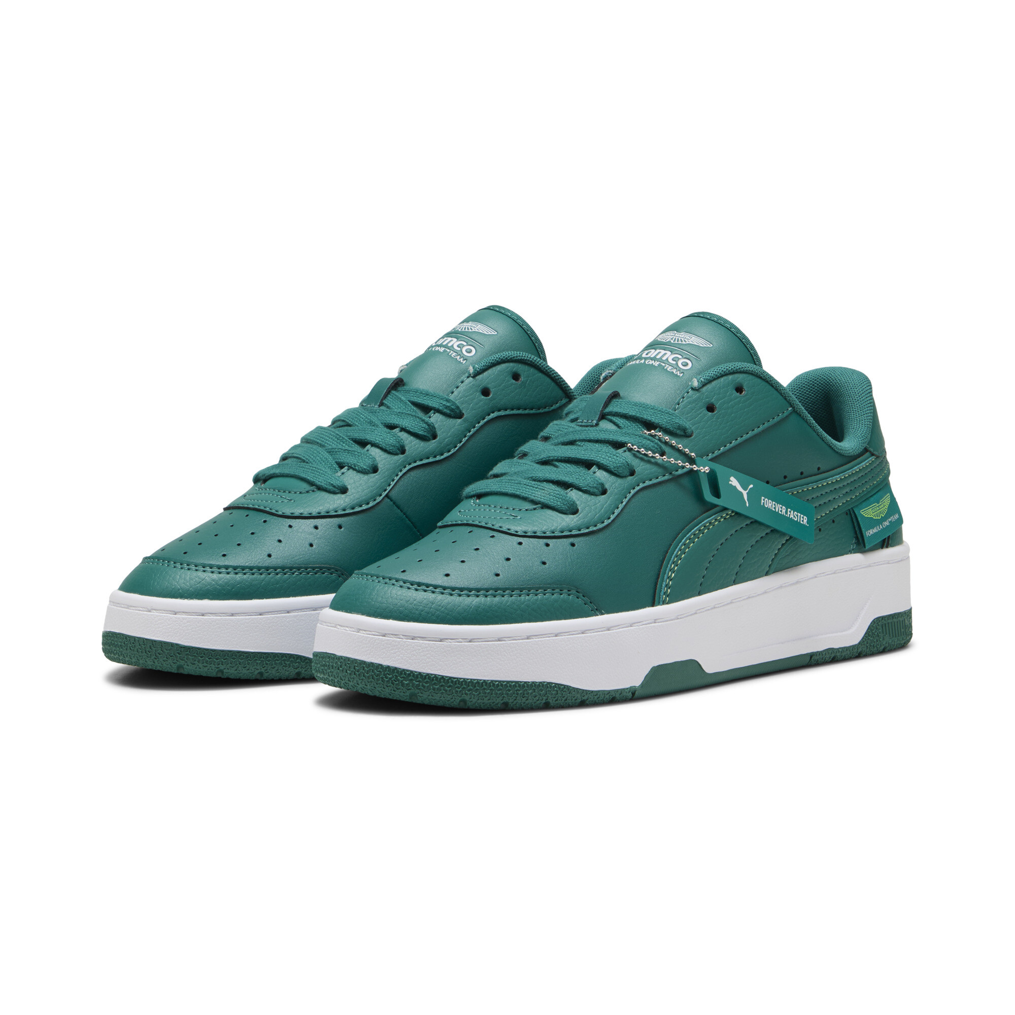 PUMA x ASTON MARTIN ARAMCO F1Â® TEAM California Match lage uniseks sneakers, Groen, Maat 40,5