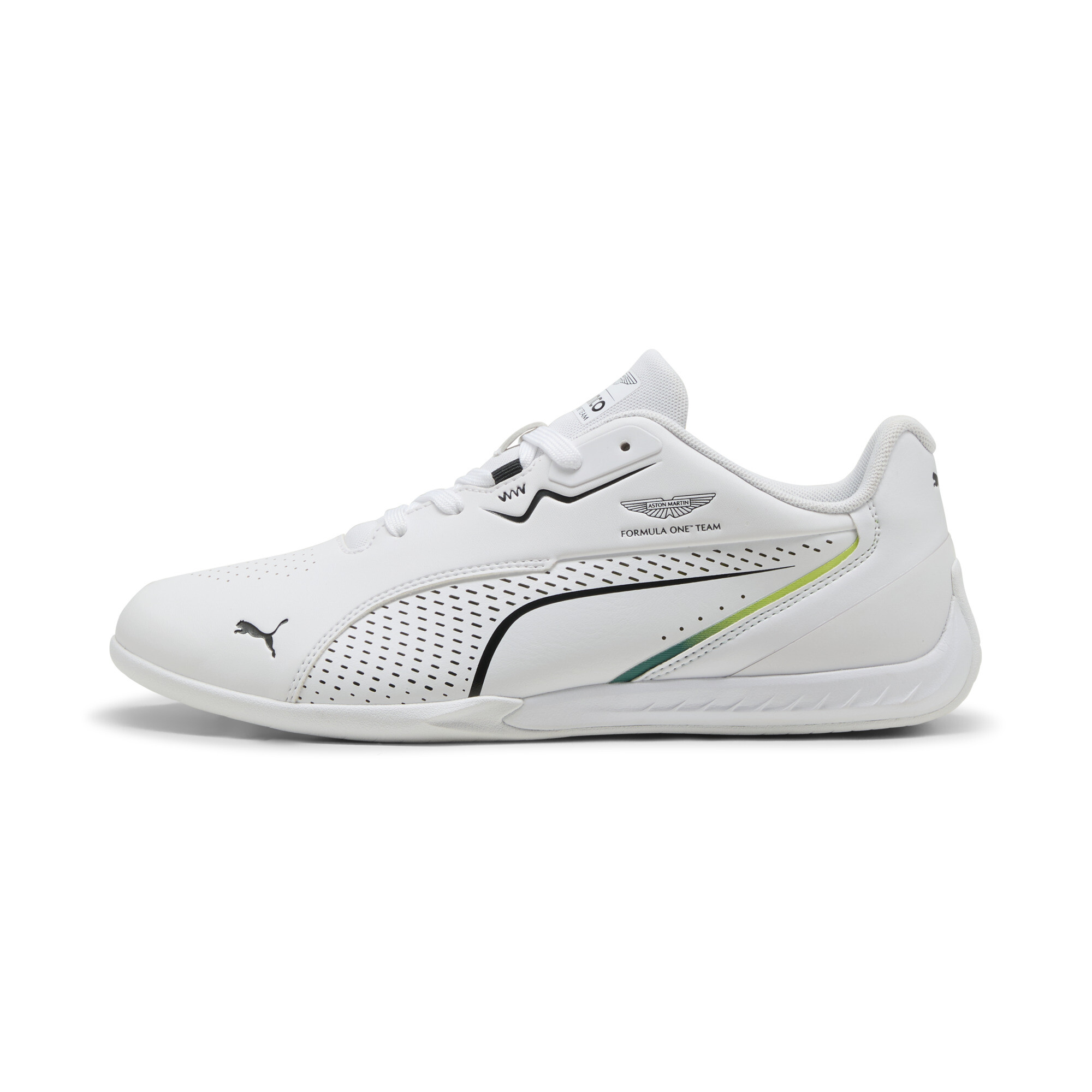 PUMA x ASTON MARTIN ARAMCO F1Â® TEAM Drift Cat 11 lage uniseks sneakers, Groen/Wit, Maat 40 thumbnail 5