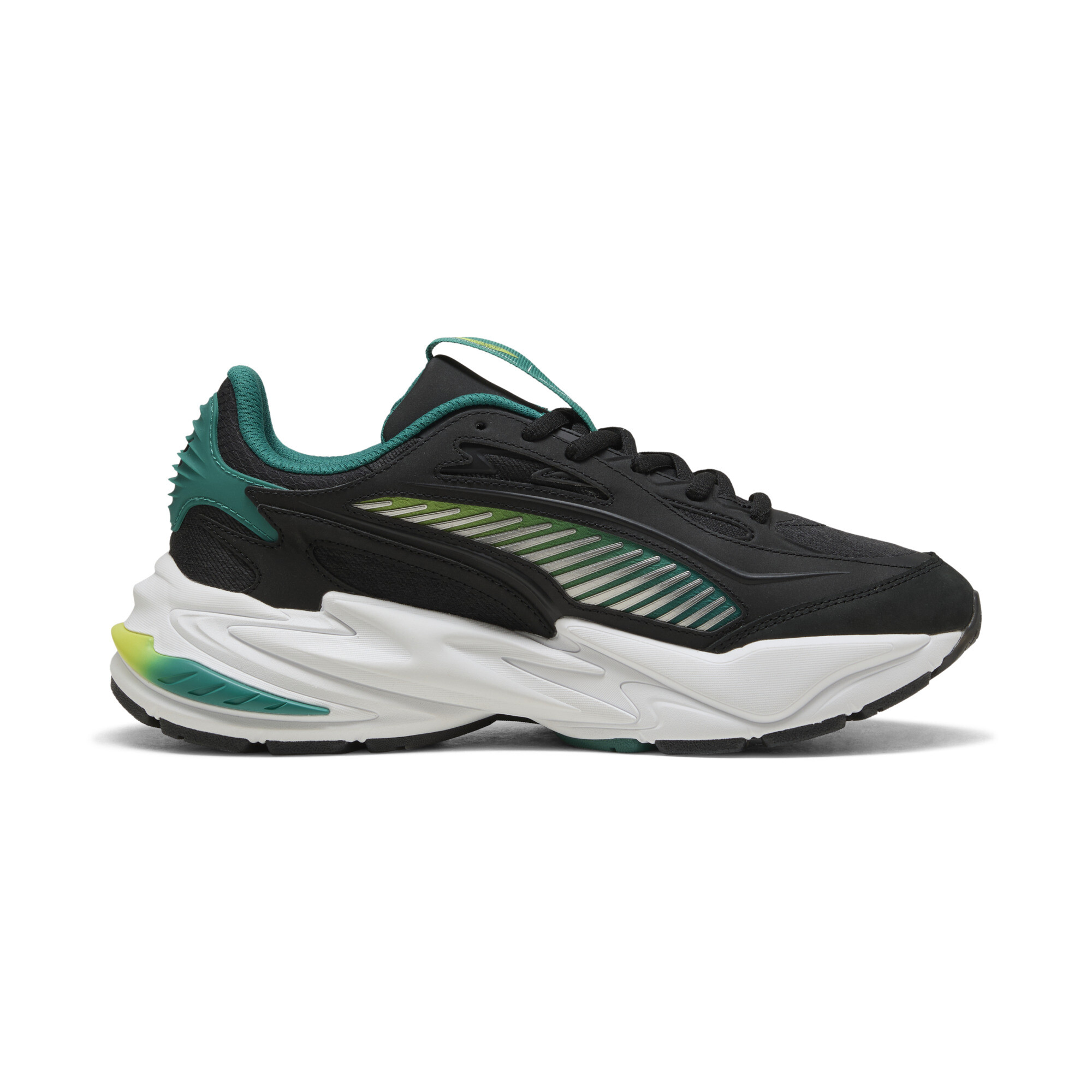 PUMA x ASTON MARTIN ARAMCO F1® TEAM RS Surge lage uniseks sneakers, Groen/Zwart, Maat 40,5 thumbnail 4