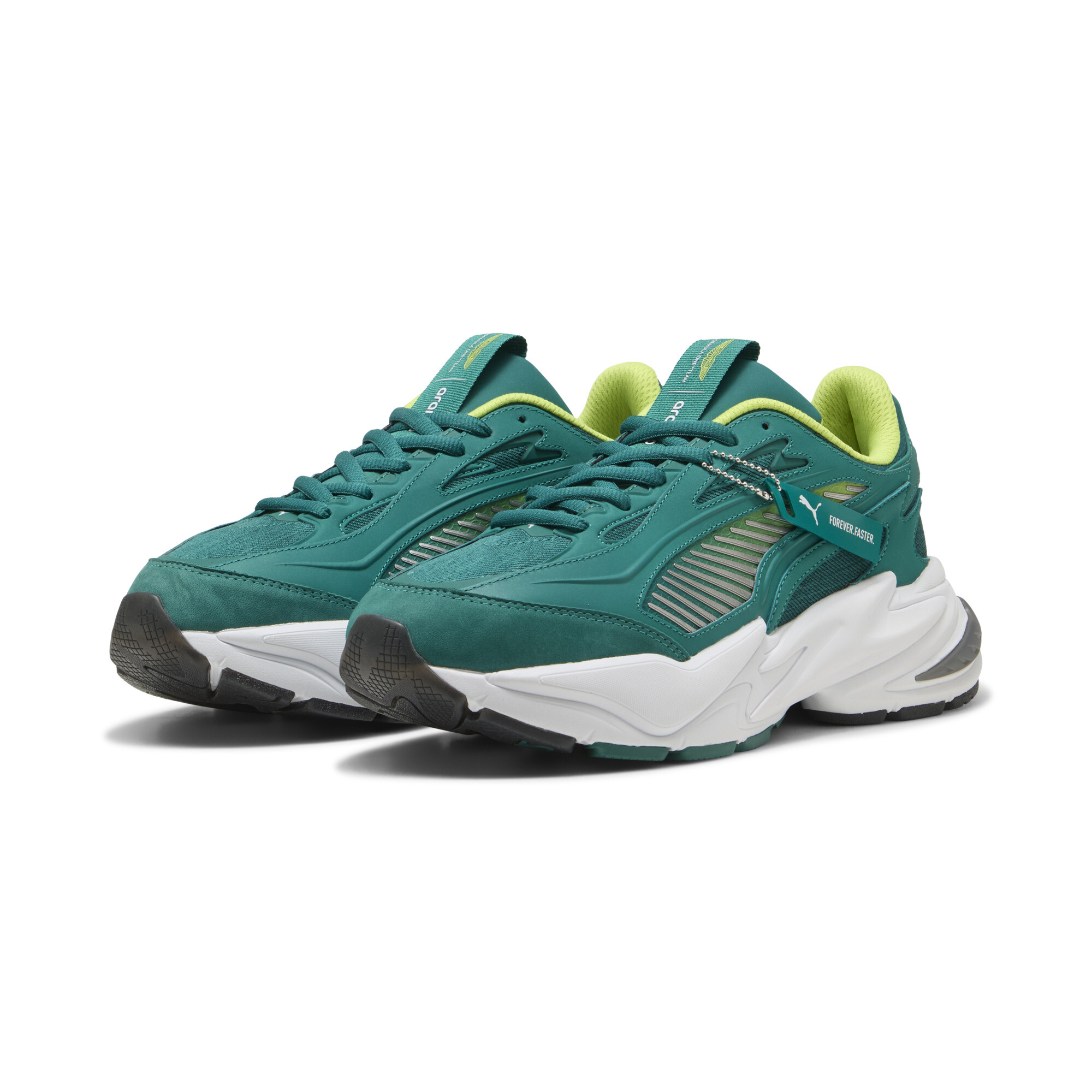 PUMA x ASTON MARTIN ARAMCO F1® TEAM RS Surge lage uniseks sneakers, Groen, Maat 46 thumbnail 7