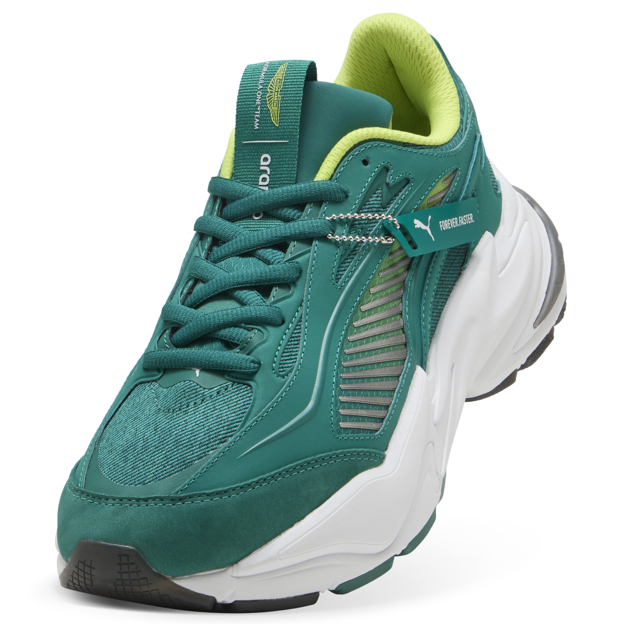PUMA x ASTON MARTIN ARAMCO F1® TEAM RS Surge lage uniseks sneakers, Groen, Maat 46 thumbnail 3