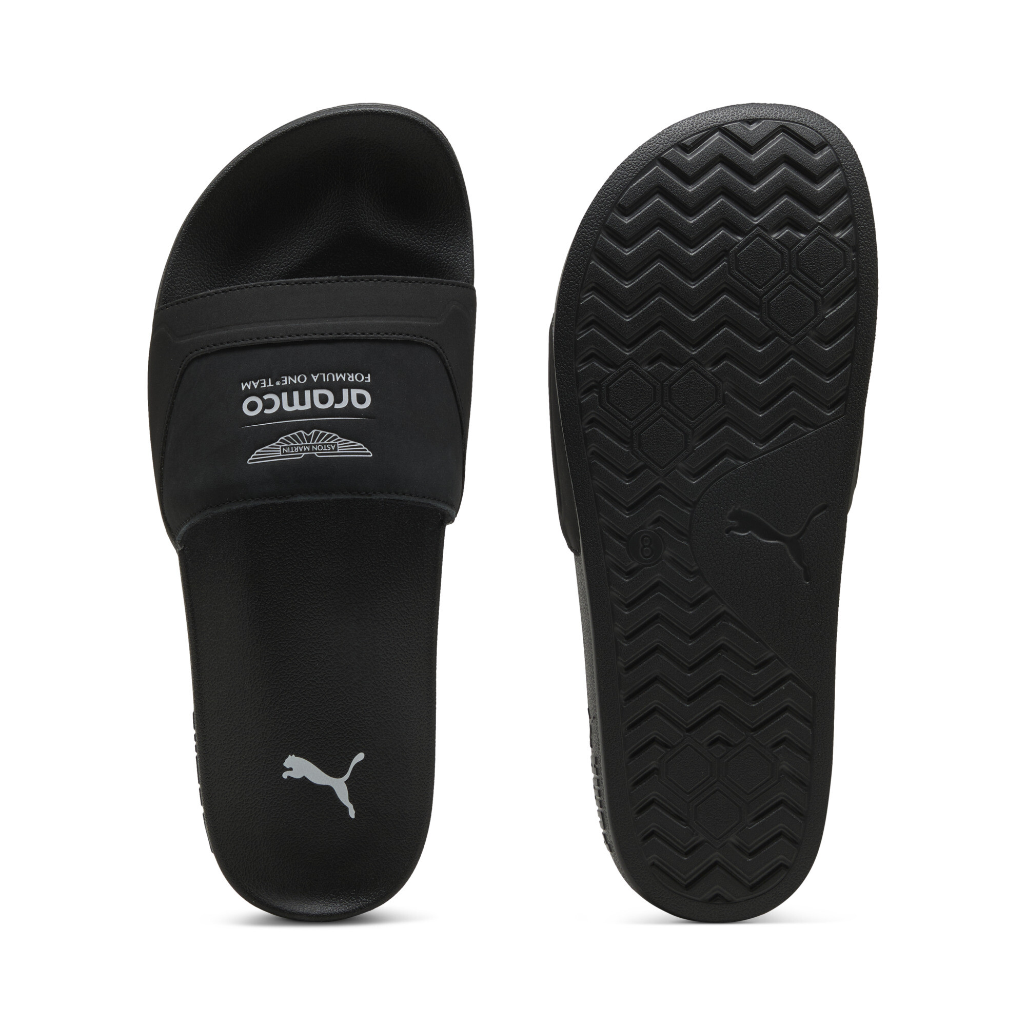 PUMA x ASTON MARTIN ARAMCO F1Â® TEAM Leadcat Men's Slides in Black - 309144_01