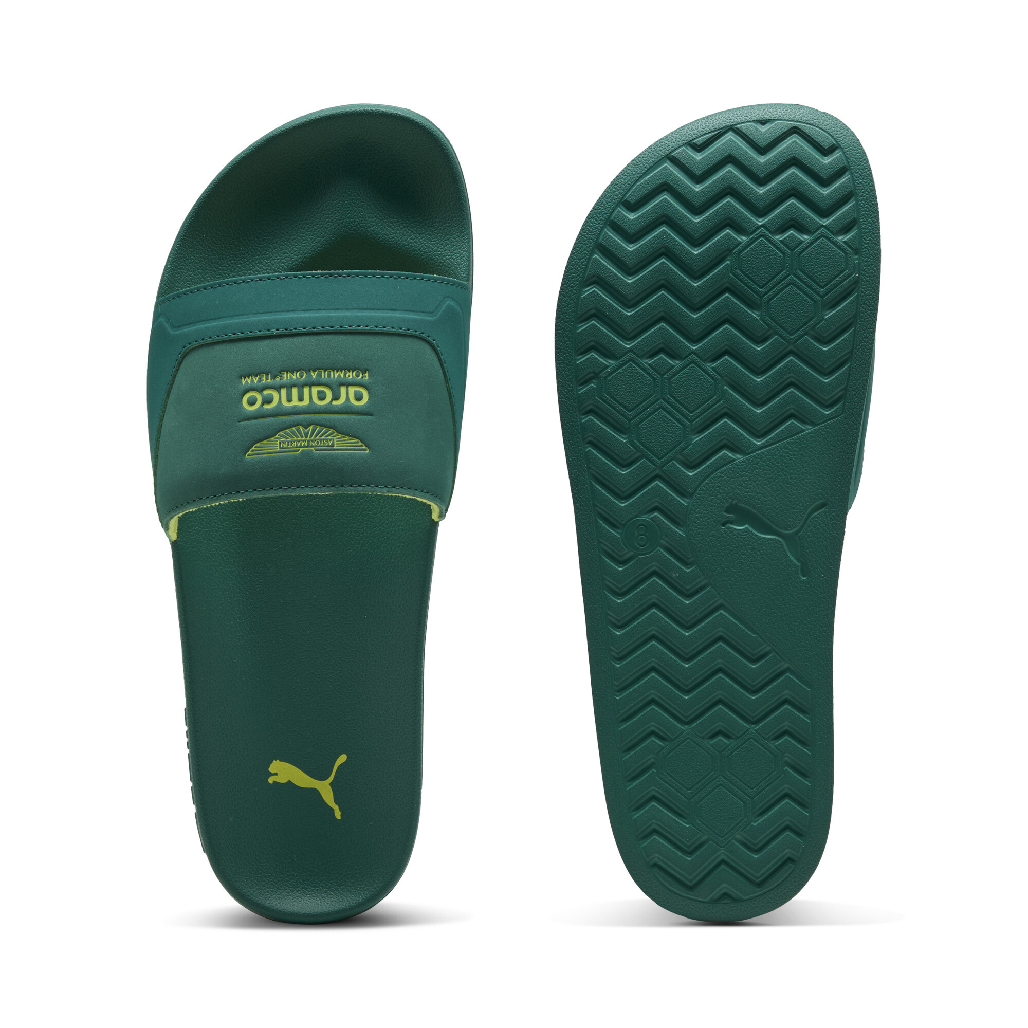 PUMA x ASTON MARTIN ARAMCO F1Â® TEAM Leadcat Men's Slides in Green - 309144_02