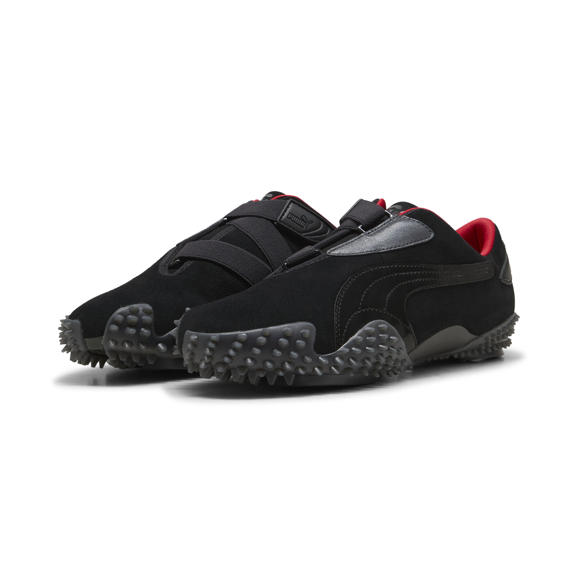PUMA Scuderia Ferrari Mostro uniseks sneakers, Zwart/Grijs, Maat 40