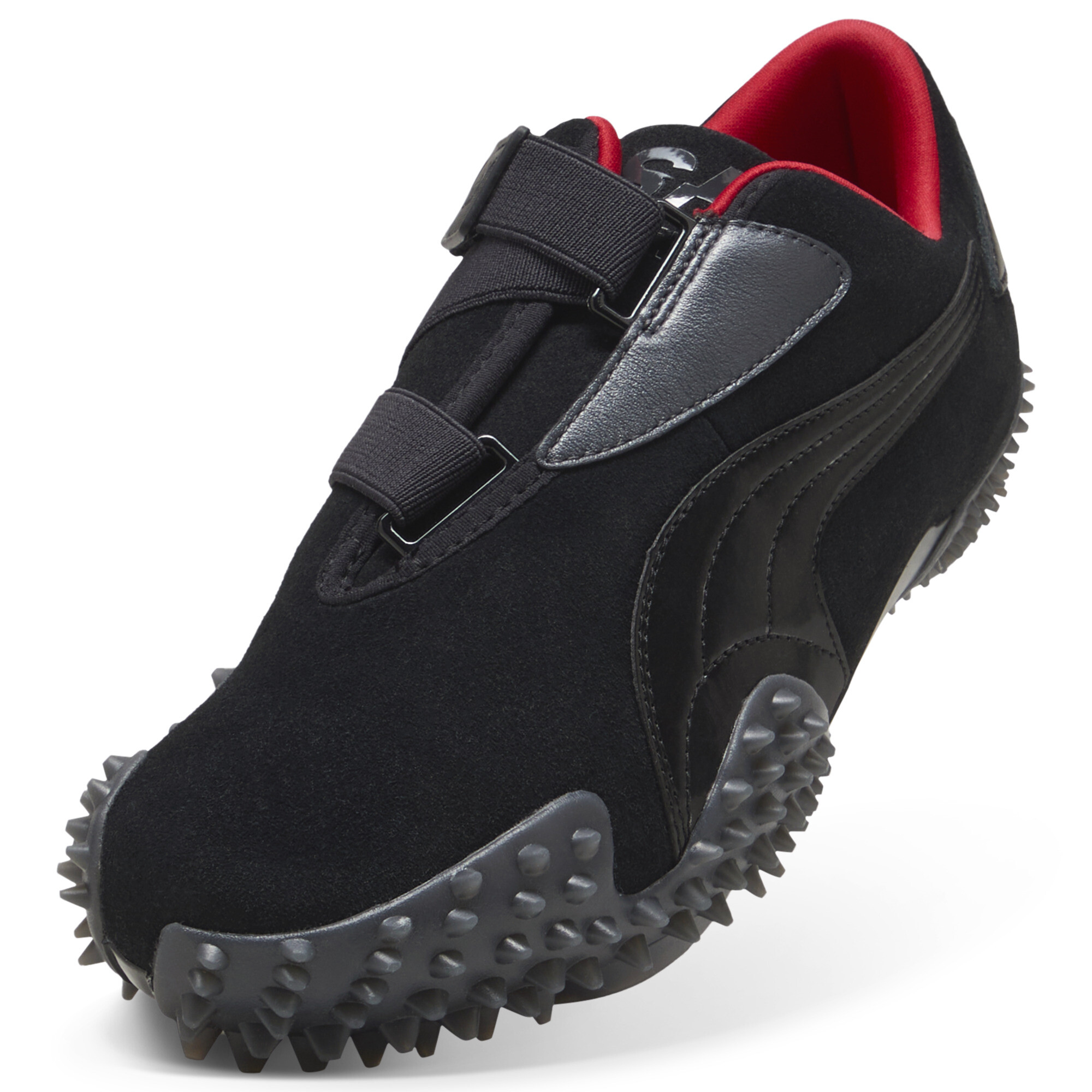 PUMA Scuderia Ferrari Mostro uniseks sneakers, Zwart/Grijs, Maat 40 thumbnail 2