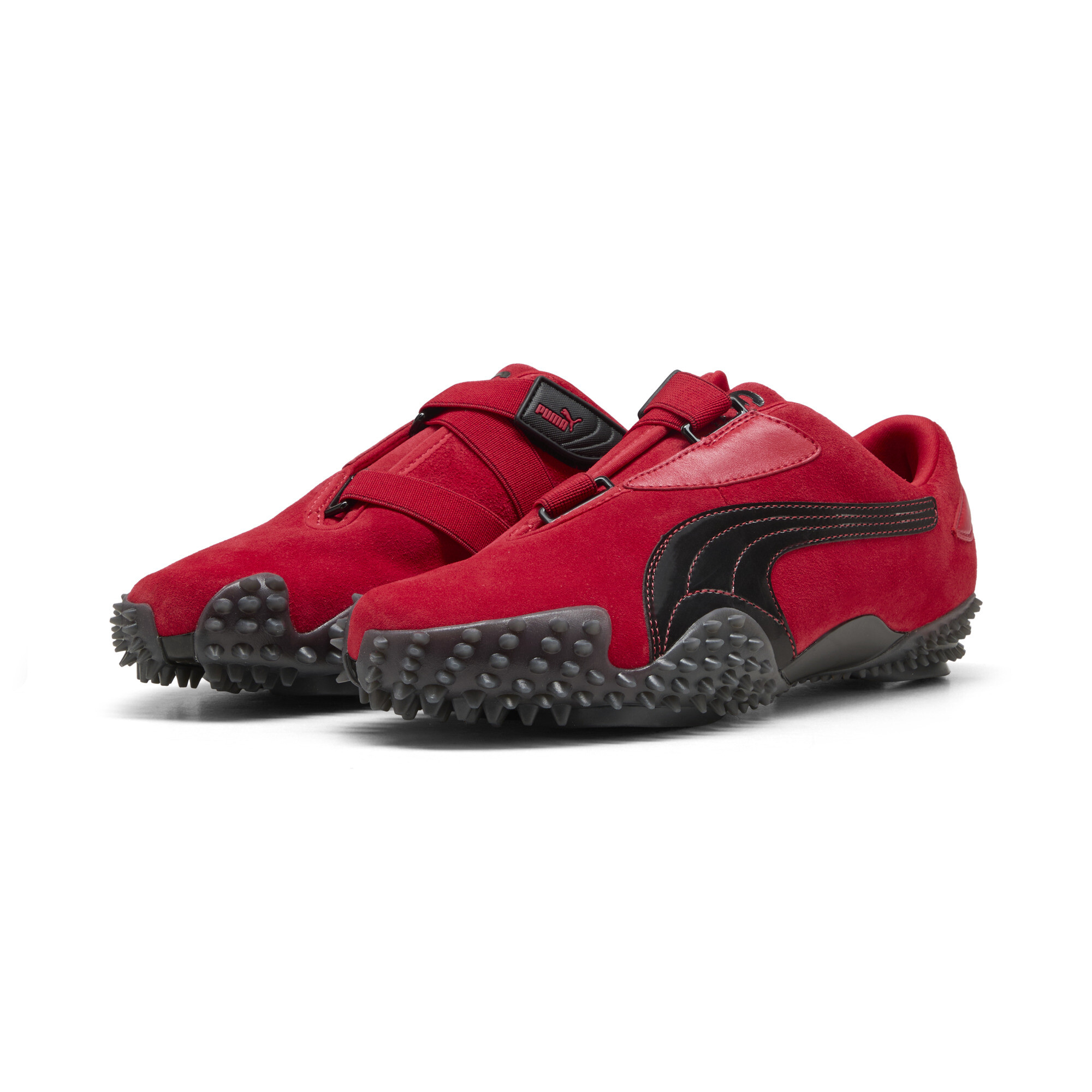 PUMA Scuderia Ferrari Mostro uniseks sneakers, Zwart/Rood, Maat 47