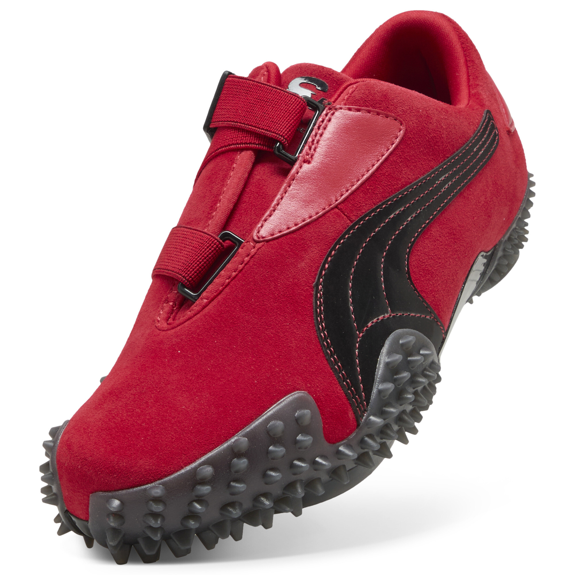 PUMA Scuderia Ferrari Mostro uniseks sneakers, Zwart/Rood, Maat 47 thumbnail 2