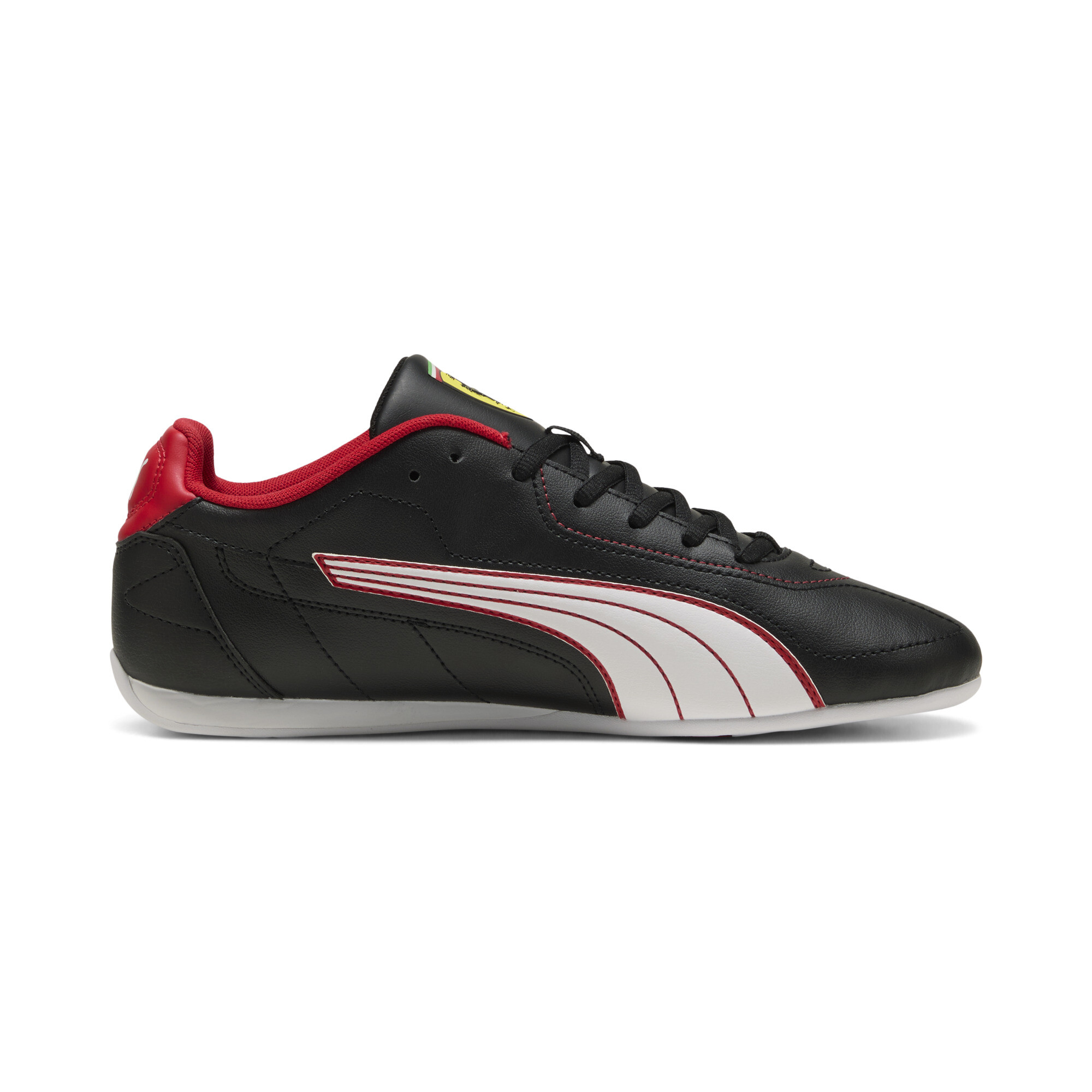 PUMA Scuderia Ferrari Catch uniseks sneakers, Zwart/Wit, Maat 38,5 thumbnail 3