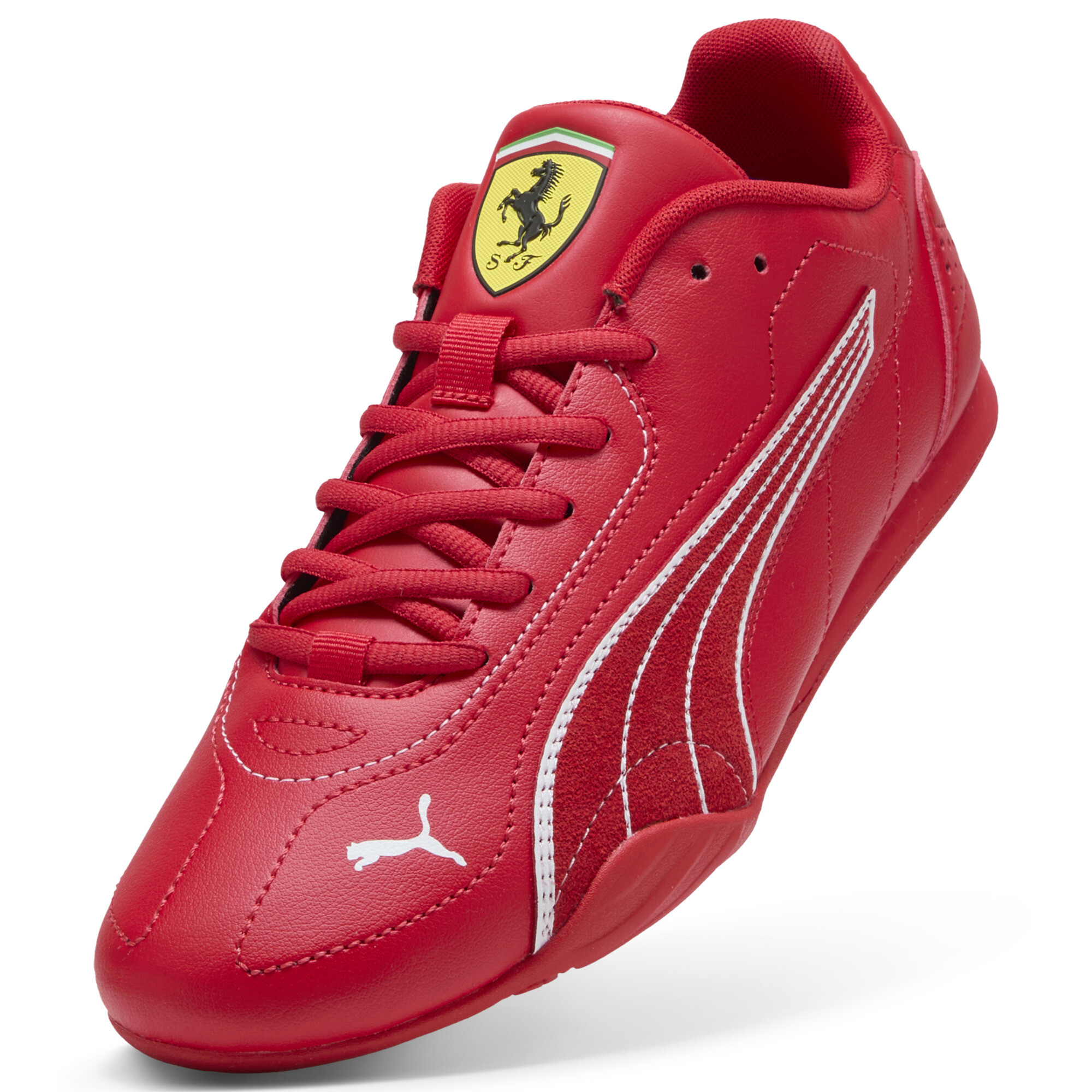 PUMA Scuderia Ferrari Catch uniseks sneakers, Rood/Wit, Maat 38 thumbnail 2