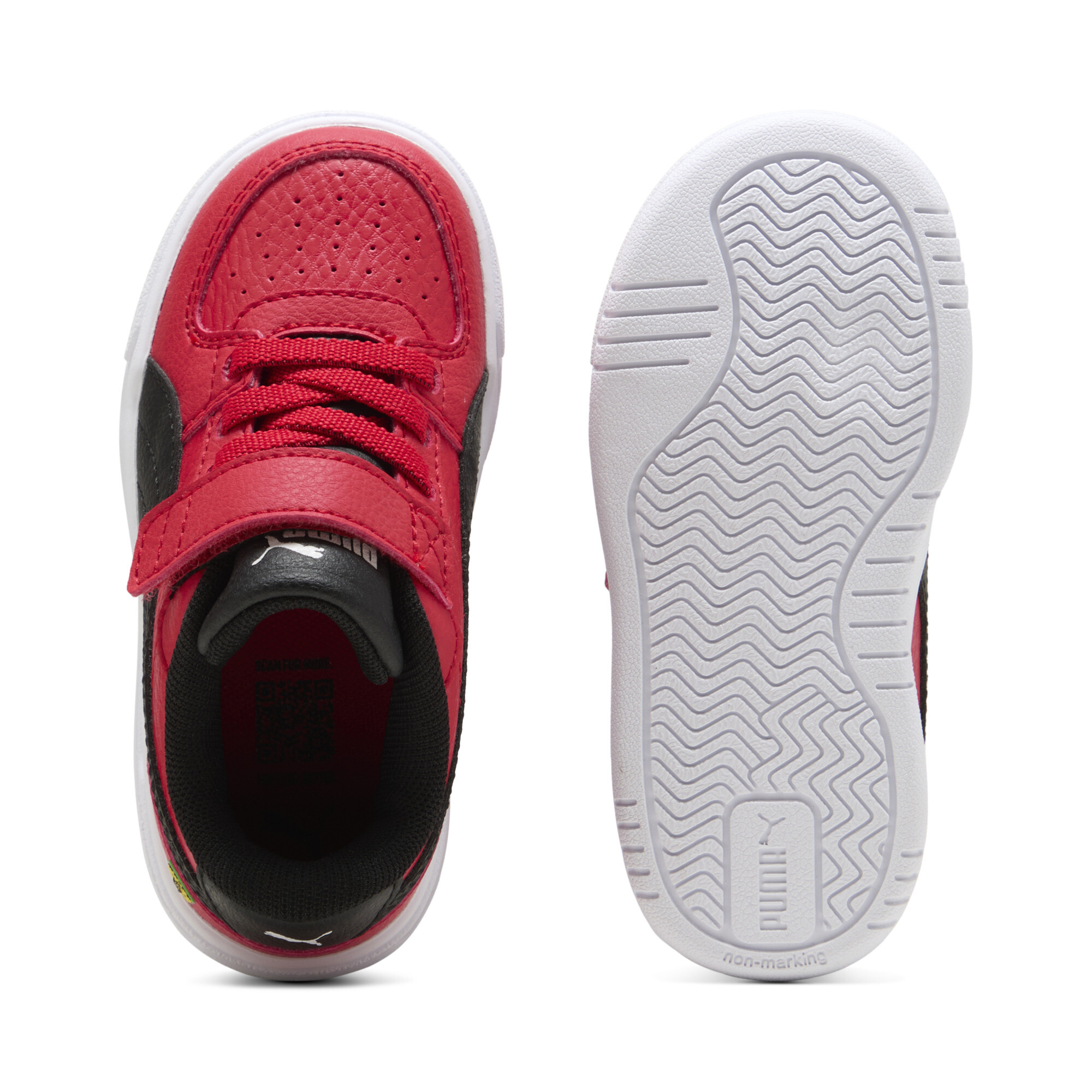 PUMA Scuderia Ferrari Caven III sneakers, Zwart/Rood, Maat 26 thumbnail 4