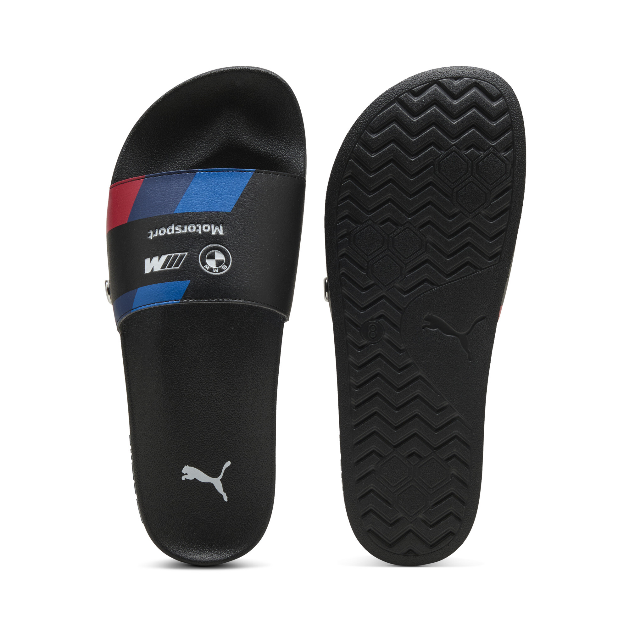 PUMA BMW M Motorsport Leadcat Men's Slides in Black - 309206_01