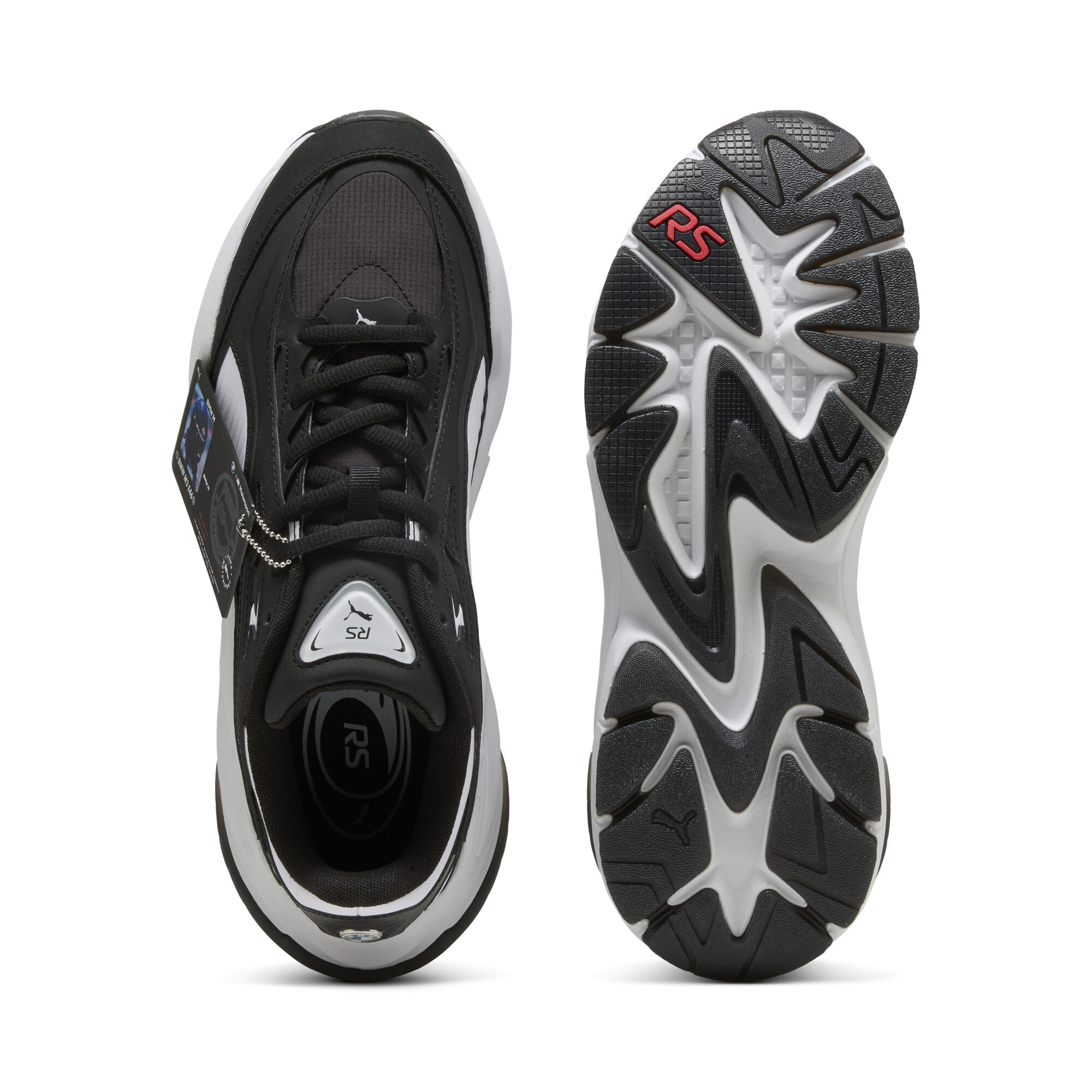 PUMA BMW M MOTORSPORT RS Surge uniseks sneakers, Zwart/Wit, Maat 47 thumbnail 4