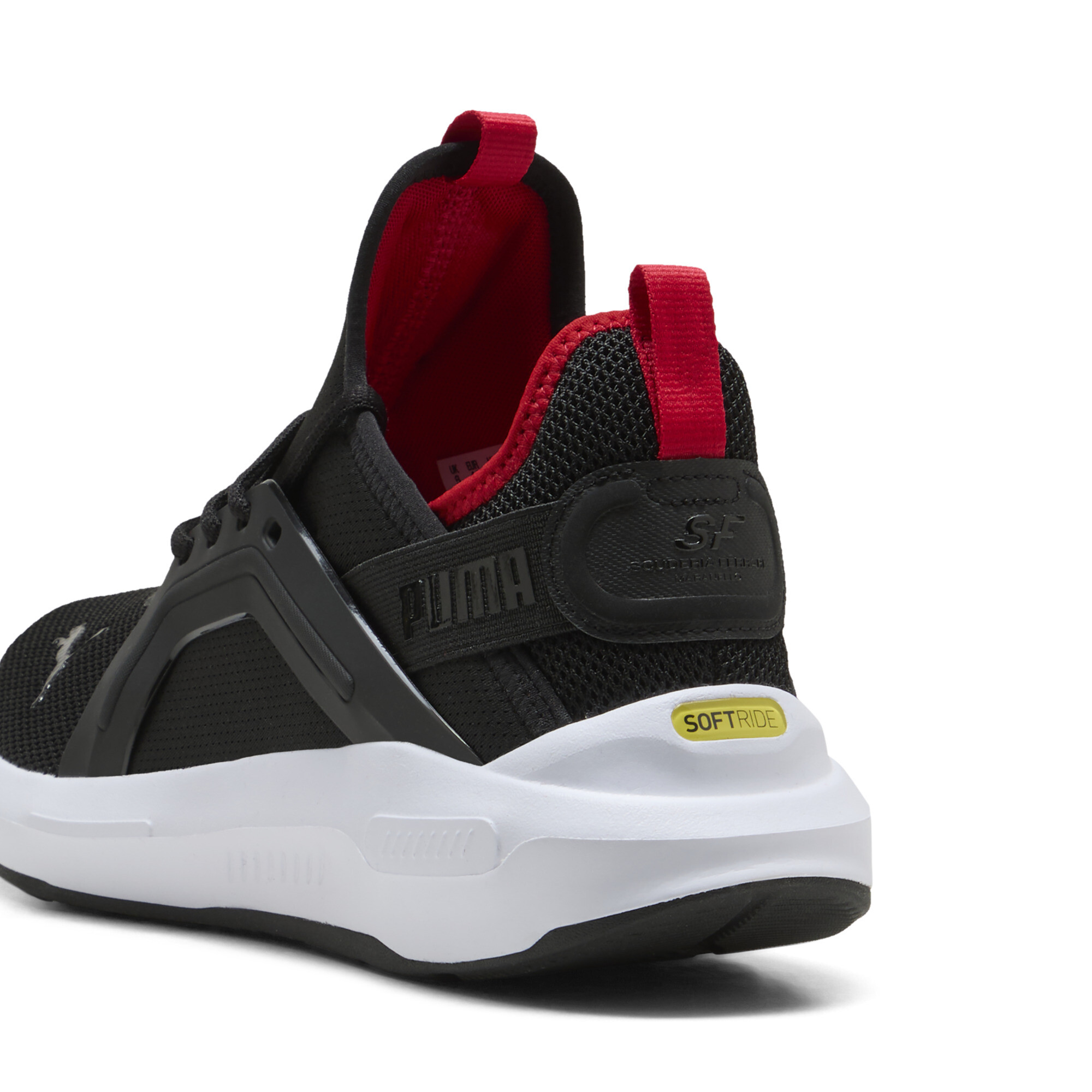 PUMA Scuderia Ferrari Softride Nzo 5 uniseks sneakers, Zwart/Rood, Maat 36 thumbnail 5