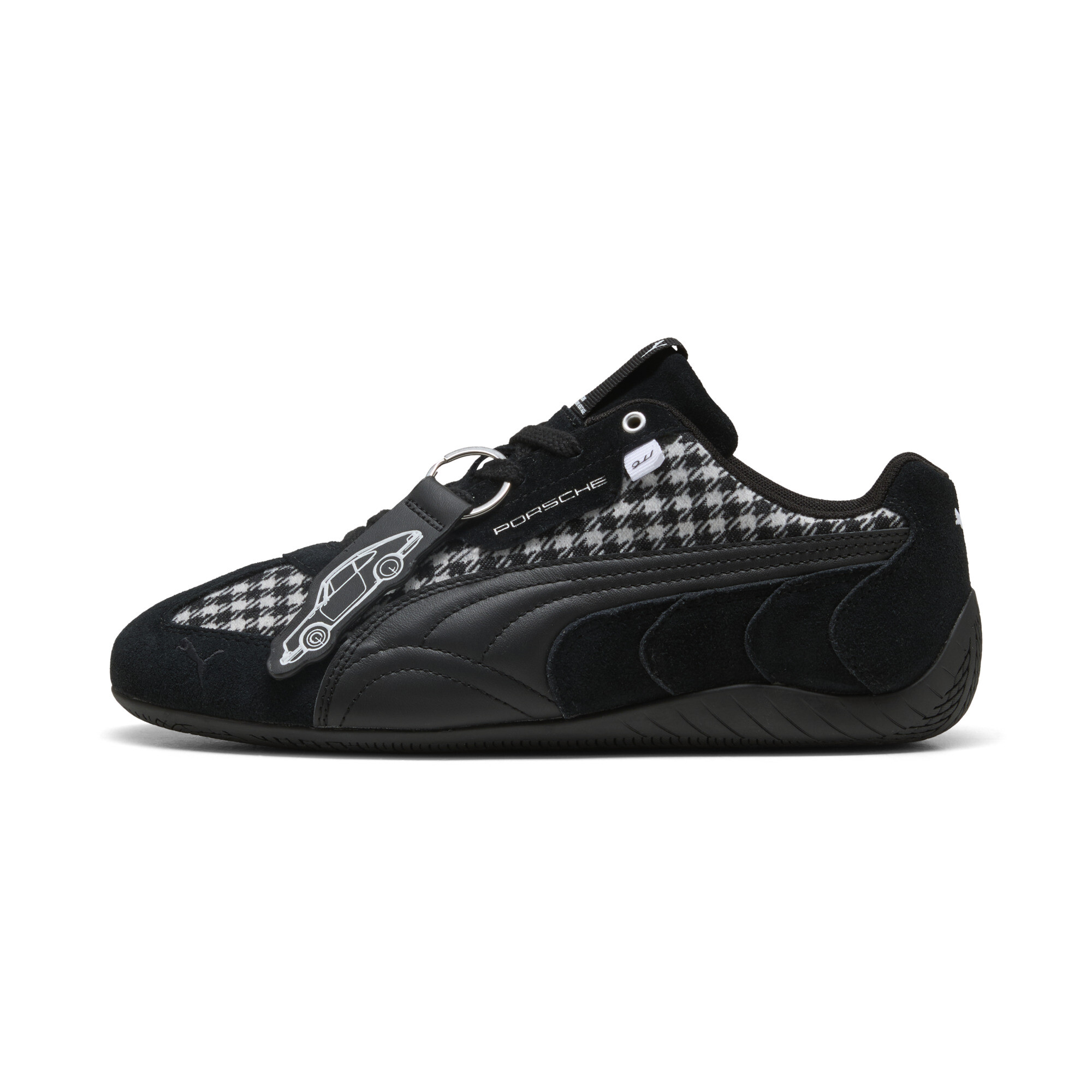 PUMA Porsche Legacy Speedcat Pepita Sneakers in Black, Size 12