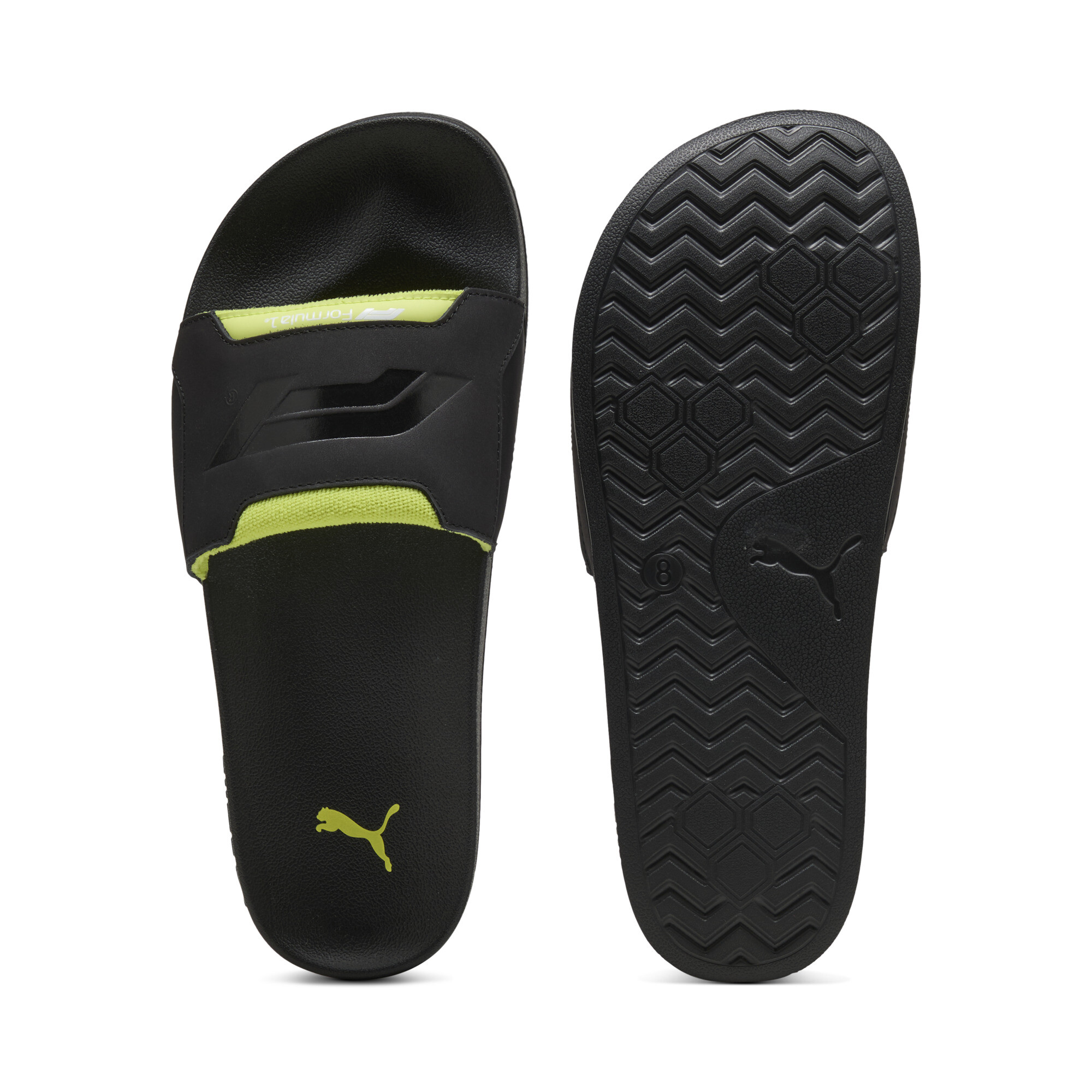 PUMA F1® Leadcat 2.0 Graphic Slides in Black, Size 11