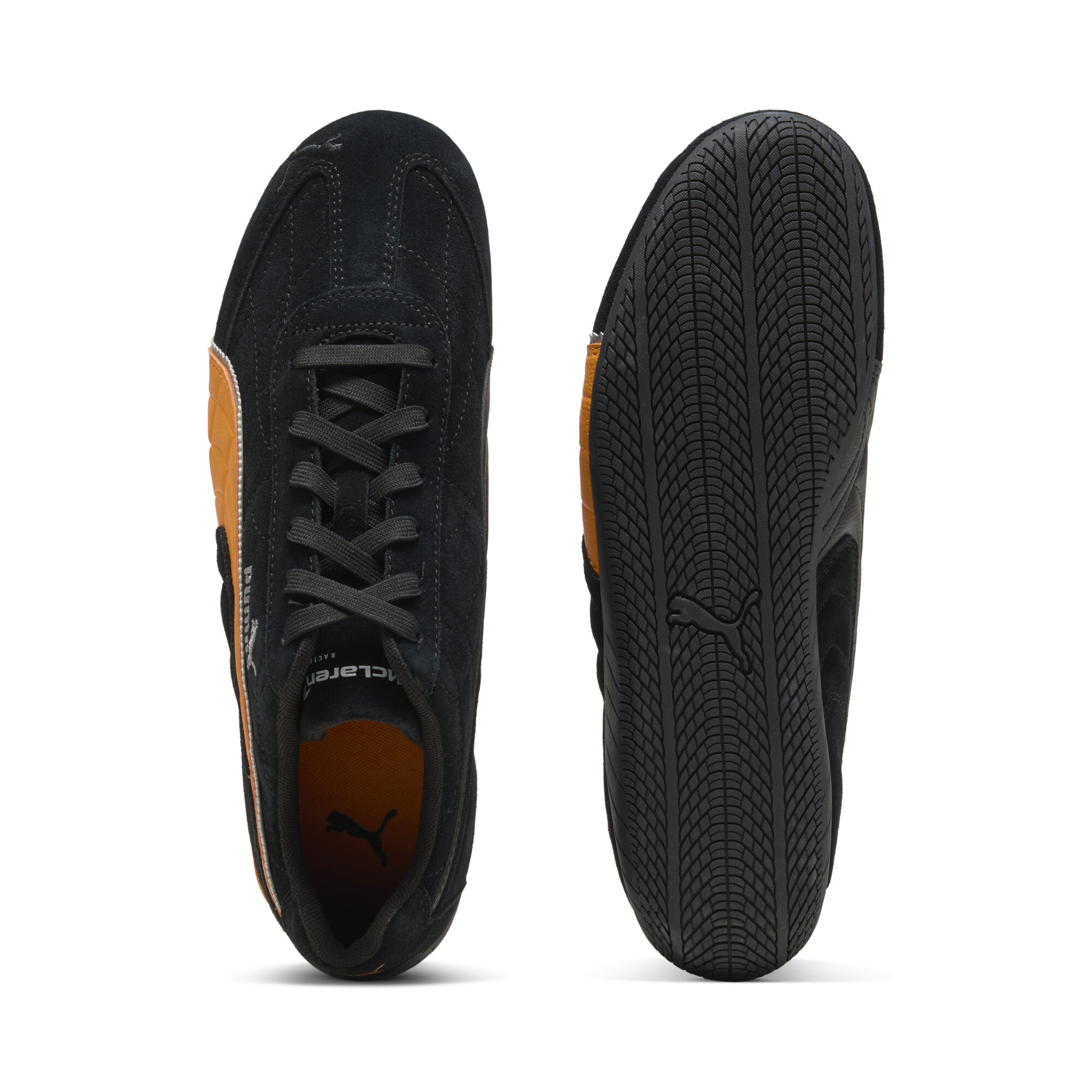 PUMA McLAREN RACING Speedcat uniseks sneakers, Zwart, Maat 46 thumbnail 5