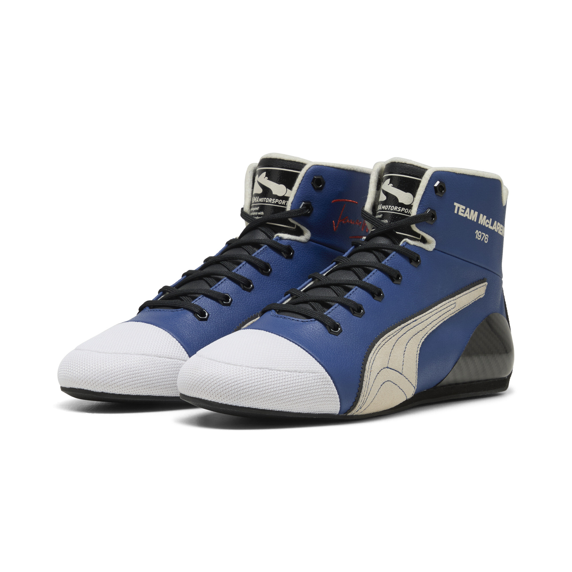 PUMA Męskie buty McLAREN RACING Speedcat James Hunt Mid, Akcesoria, Niebieski, 44.5