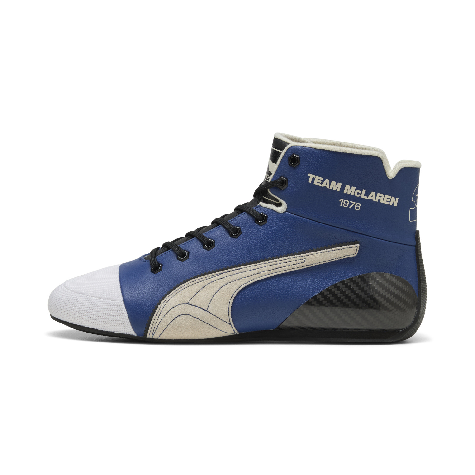 PUMA McLAREN RACING Speedcat Mid James Hunt Men's Mid-Top Sneakers in Blue, Size 9.5