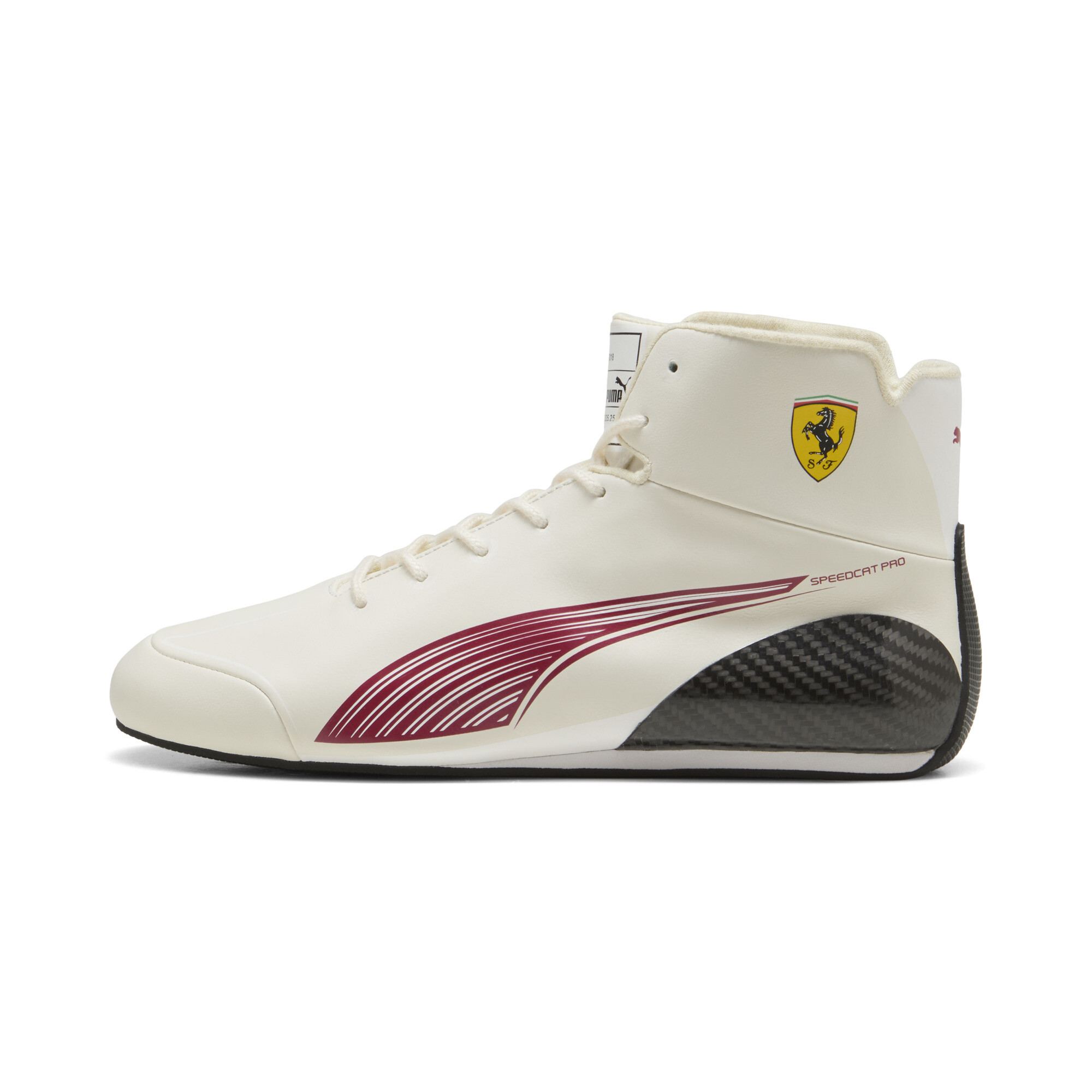PUMA Męskie buty Scuderia Ferrari SpeedCat Pro Charles Leclerc, Buty, Biały, 44.5