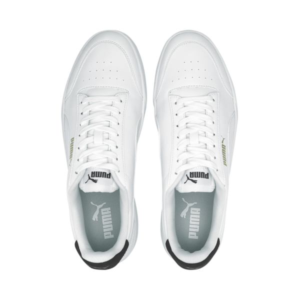 PUMA Shuffle Trainers, Puma White-Puma White-Puma Team Gold-Peacoat, large-MEX