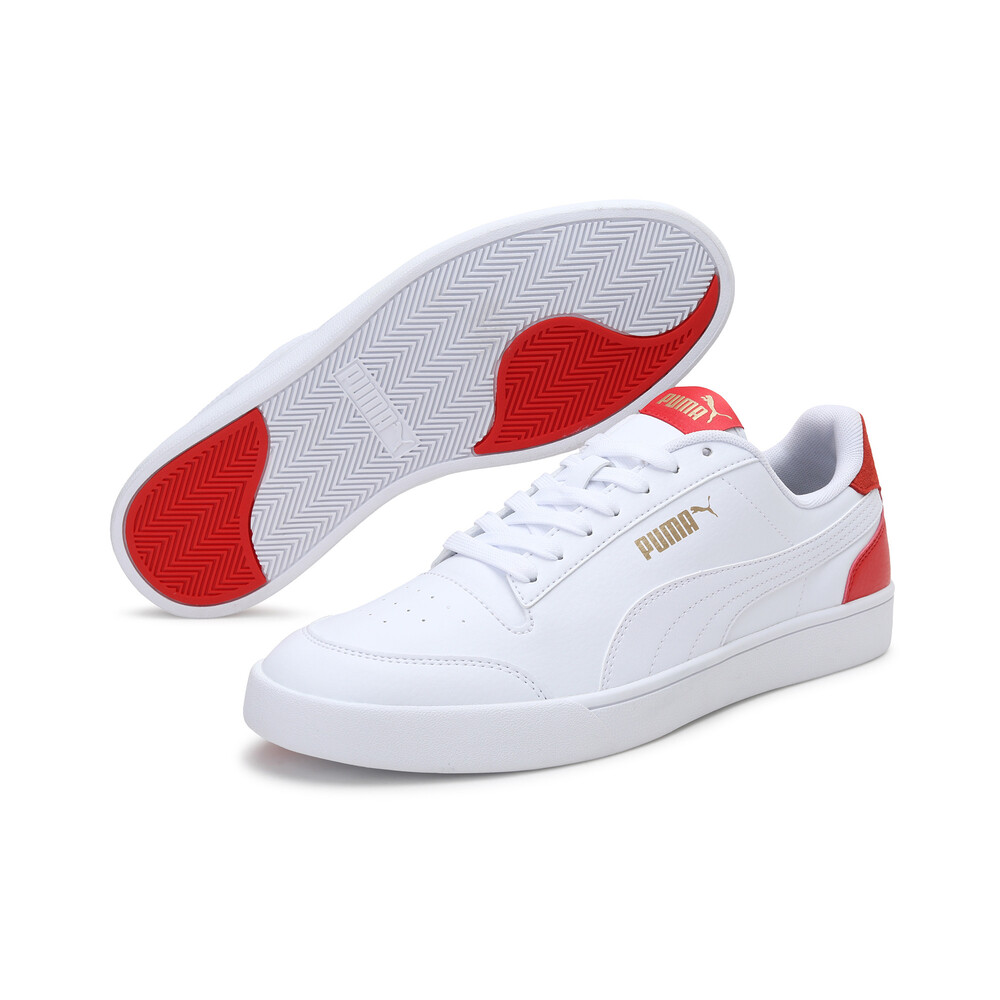 

PUMA - Кеды PUMA Shuffle Trainers – Puma White-White-Poppy Red –, Белый