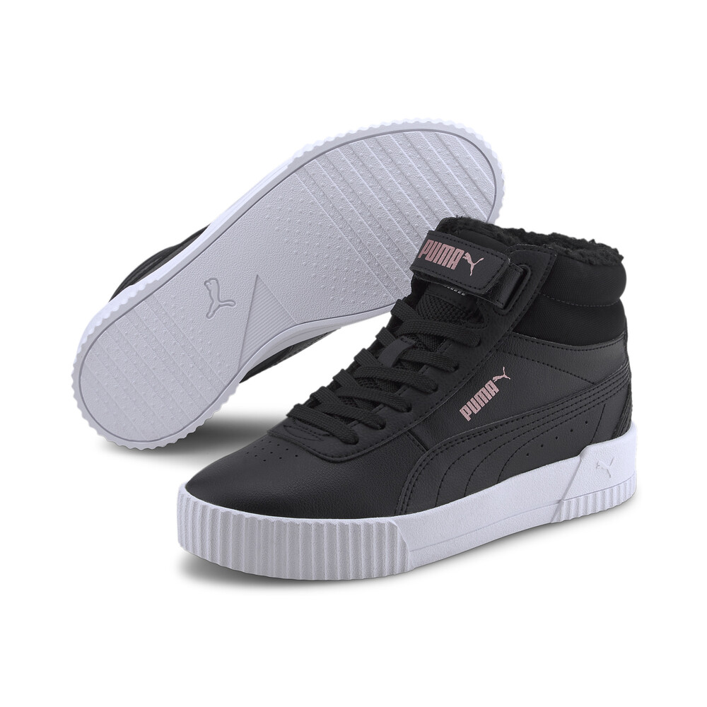 фото Детские кеды carina fur mid youth trainers puma