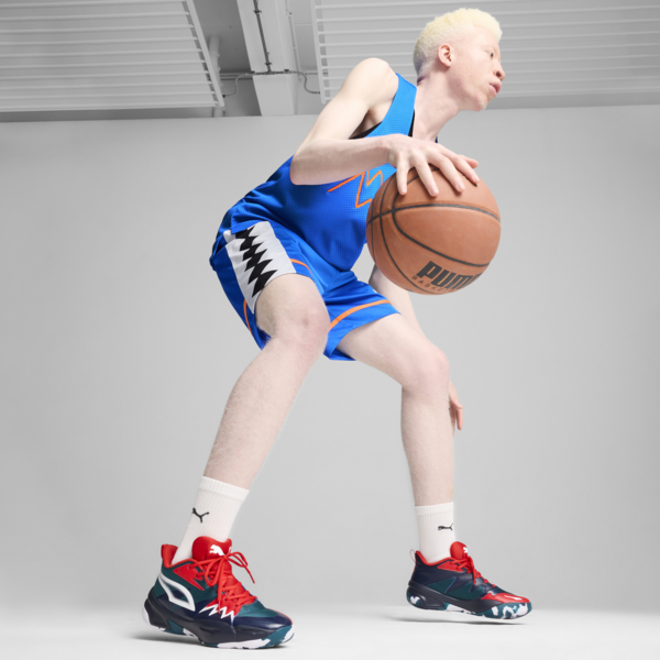 Zapatillas de basketball Genetics, Club Navy-Cold Green-For All Time Red, large-ARG