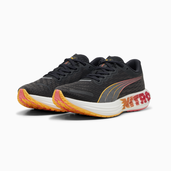 Zapatillas de running para hombre Deviate NITRO™ 2, PUMA Black-Sun Stream-Sunset Glow, large-ARG