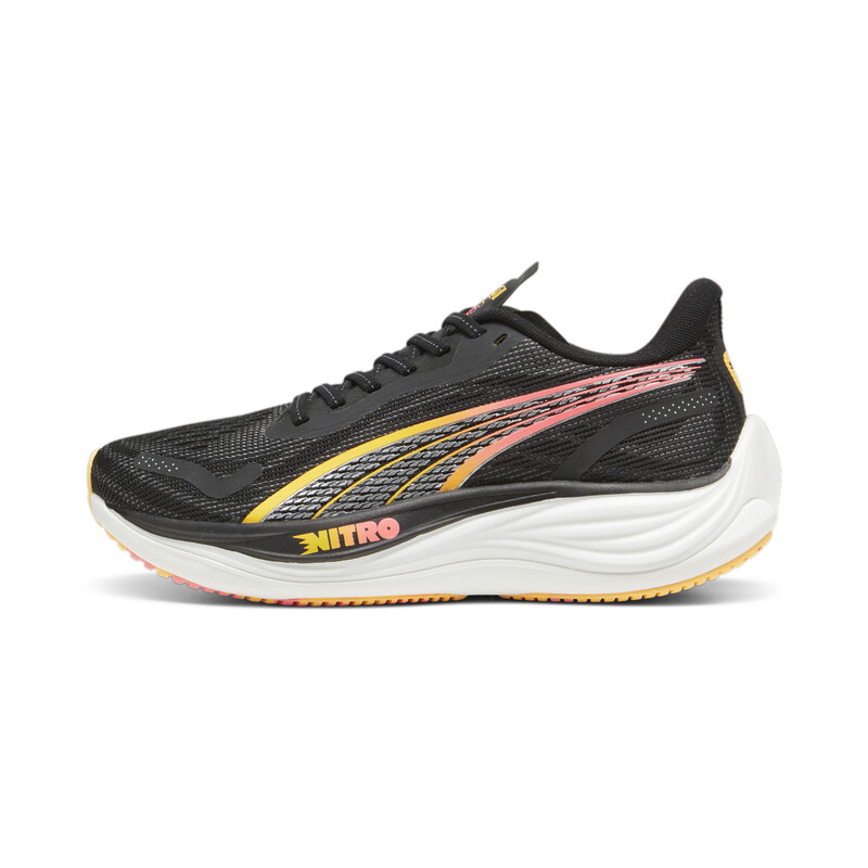 Women's PUMA Velocity NITRO 3 Running Shoes in Black/Silver size UK 6