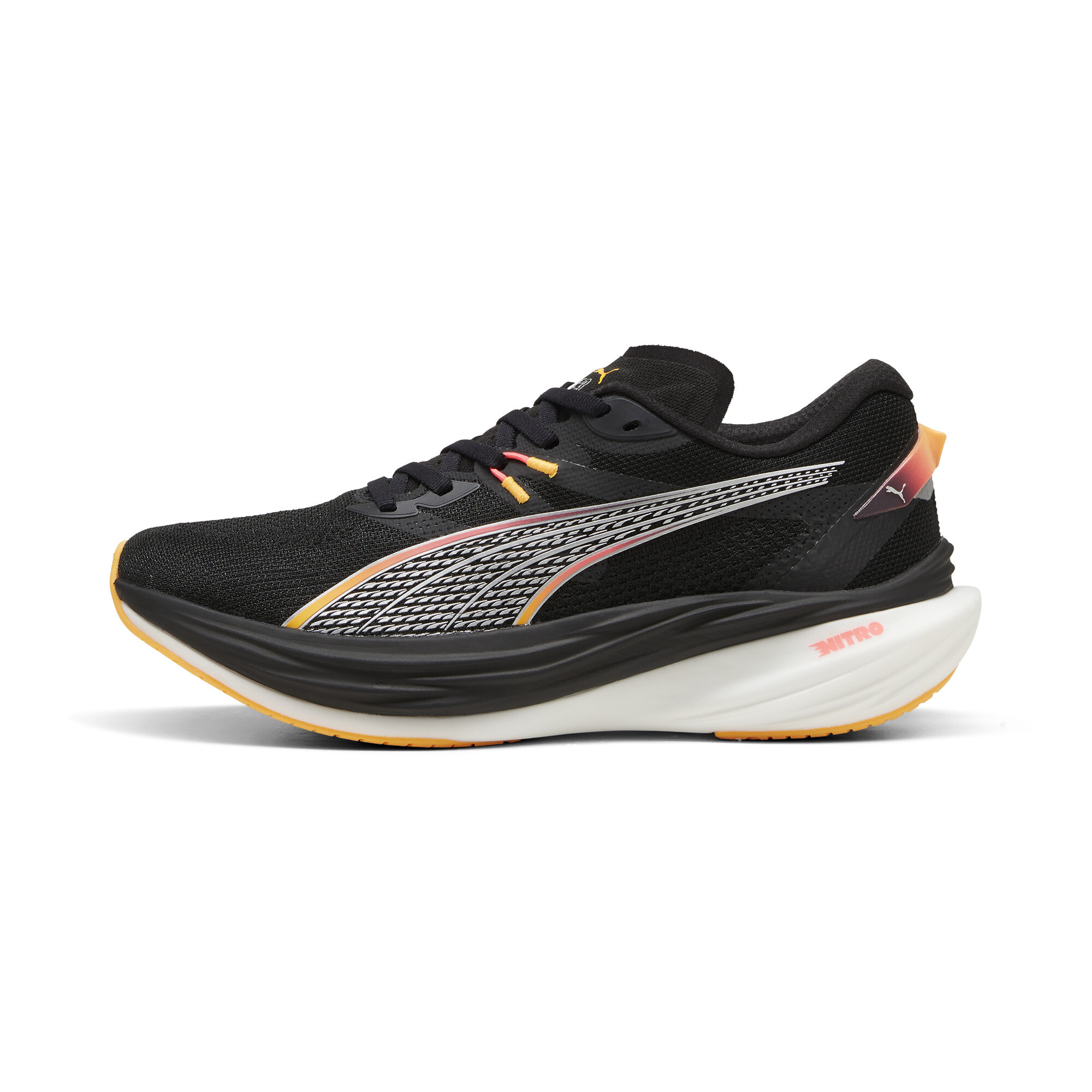 Puma Deviate NITRO™ 3 Laufschuhe Herren | Mit Colorful | Black/Sun Stream | Größe: 49.5