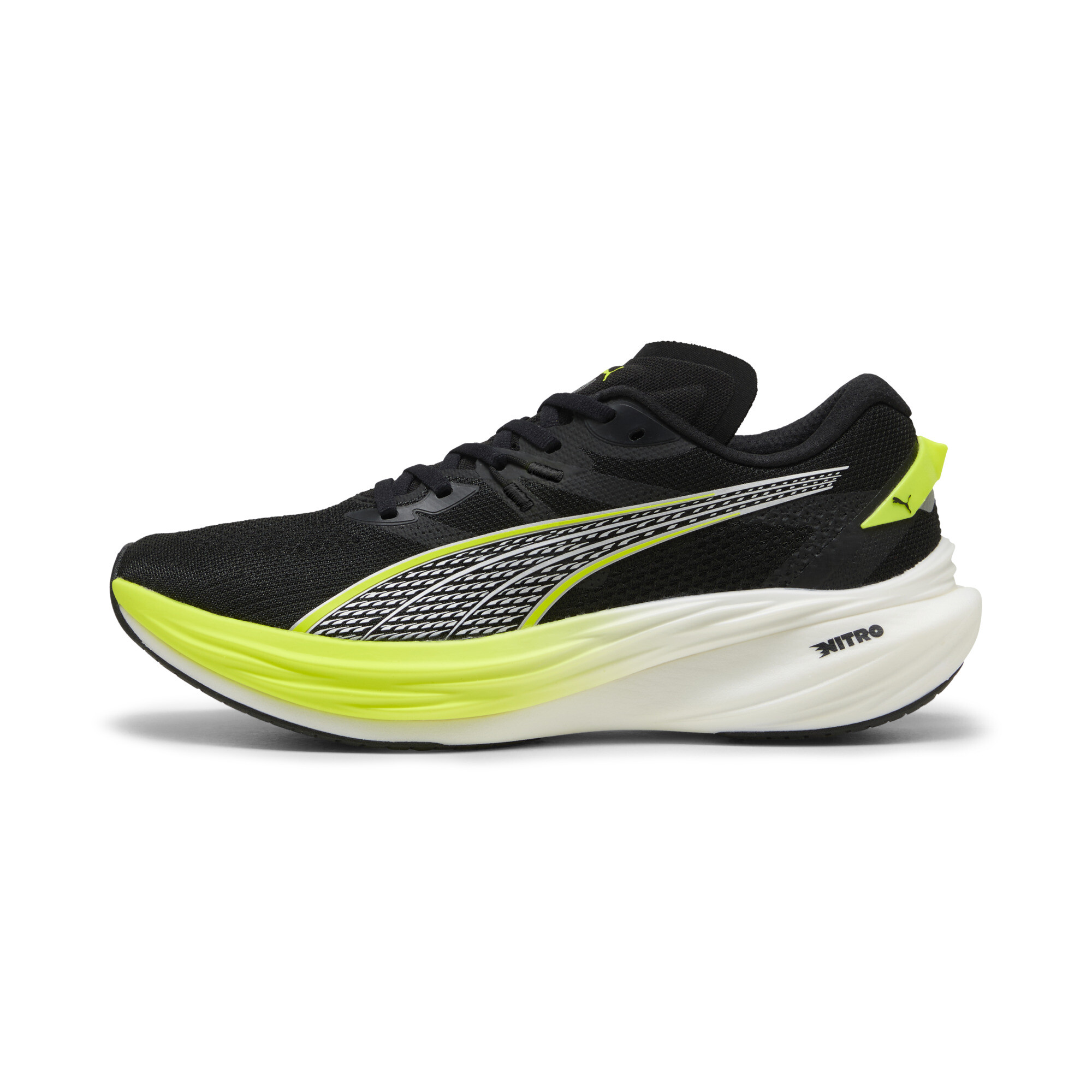 Puma Deviate NITRO™ 3 Laufschuhe Herren | Mit Colorful | Black/Yellow Alert | Größe: 42