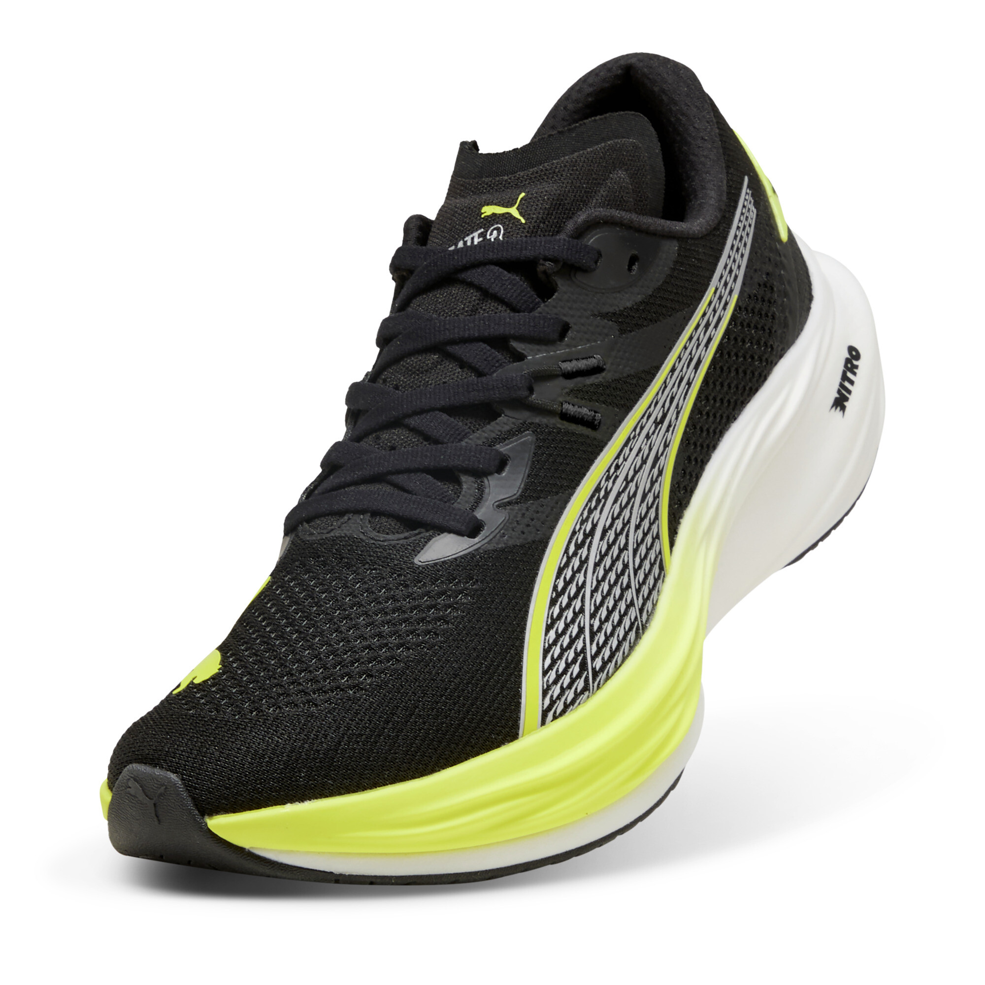 Deviate NITRO™ 3 hardloopschoenen voor Heren, Zwart/Geel, Maat 40 | PUMA